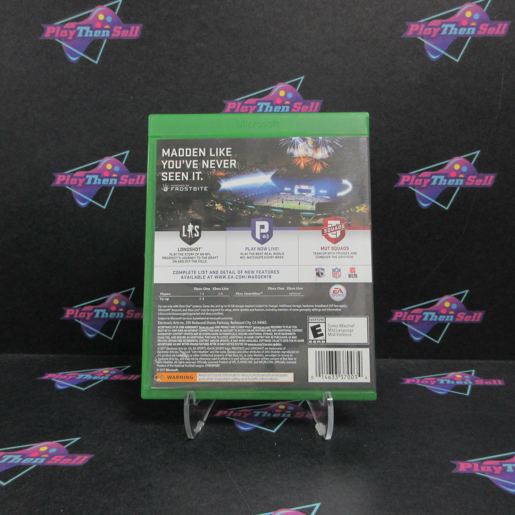 Madden NFL 18 Xbox One AD Complete CIB - Very Good