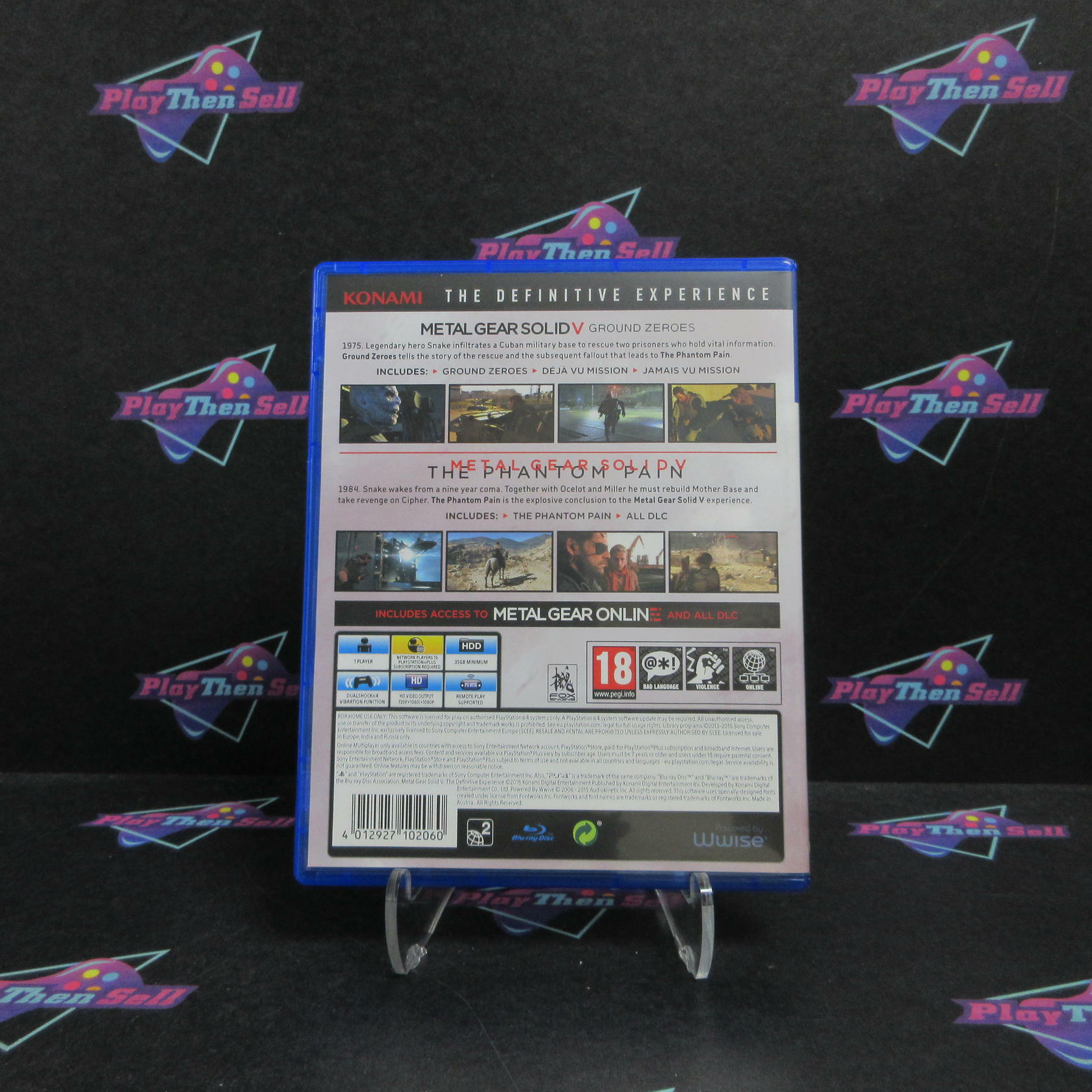 Konami Metal Gear Solid V The Definitive Experience PS4 PlayStation 4 PAL - Like New
