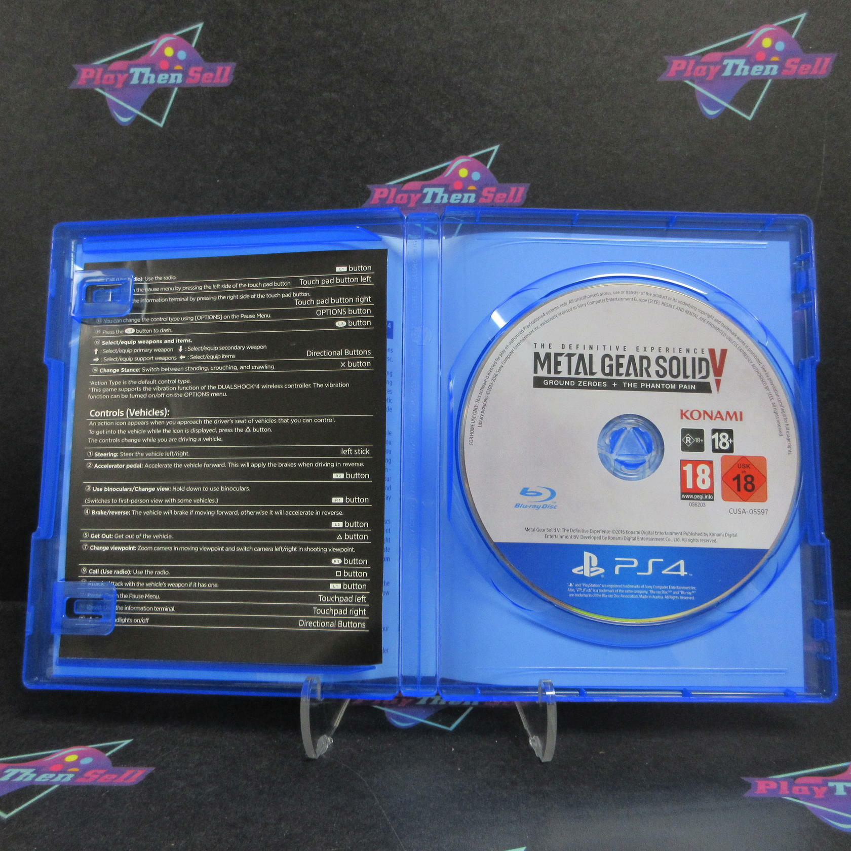 Konami Metal Gear Solid V The Definitive Experience PS4 PlayStation 4 PAL - Like New
