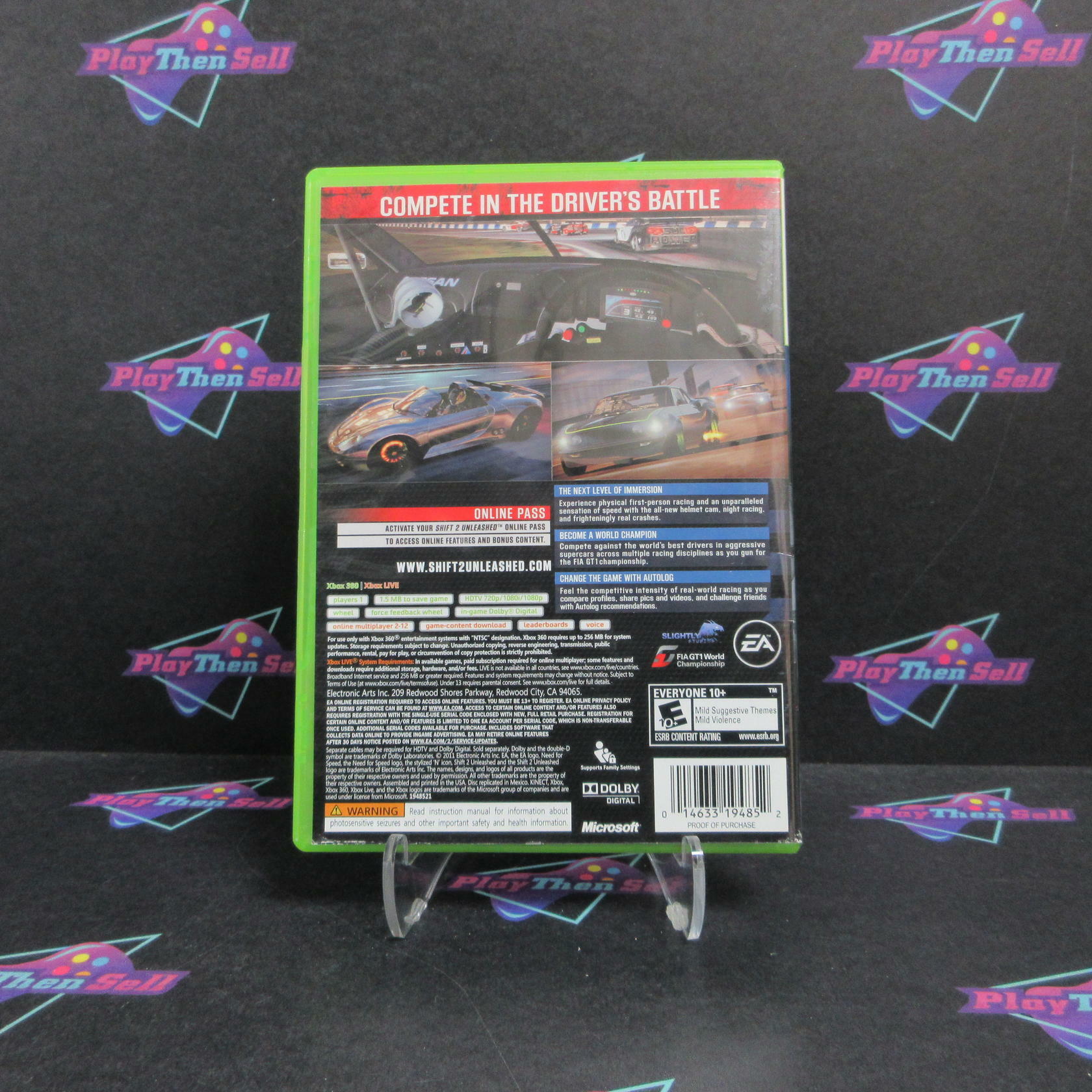 Shift 2 Unleashed Xbox 360 AD Complete  CIB - Very Good