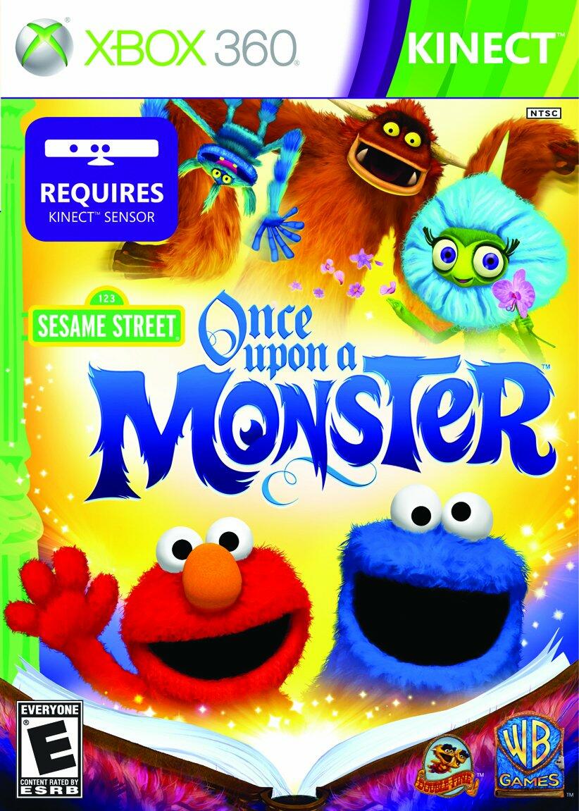 Sesame Street Once Upon A Monster Xbox 360 AD Complete CIB - Very Good