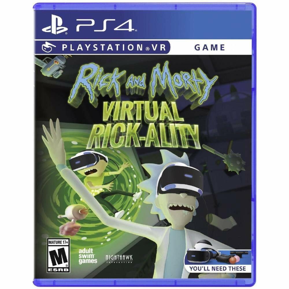 Rick & Morty Virtual Rick-ality PS4 PlayStation 4 AD Complete CIB - Very Good