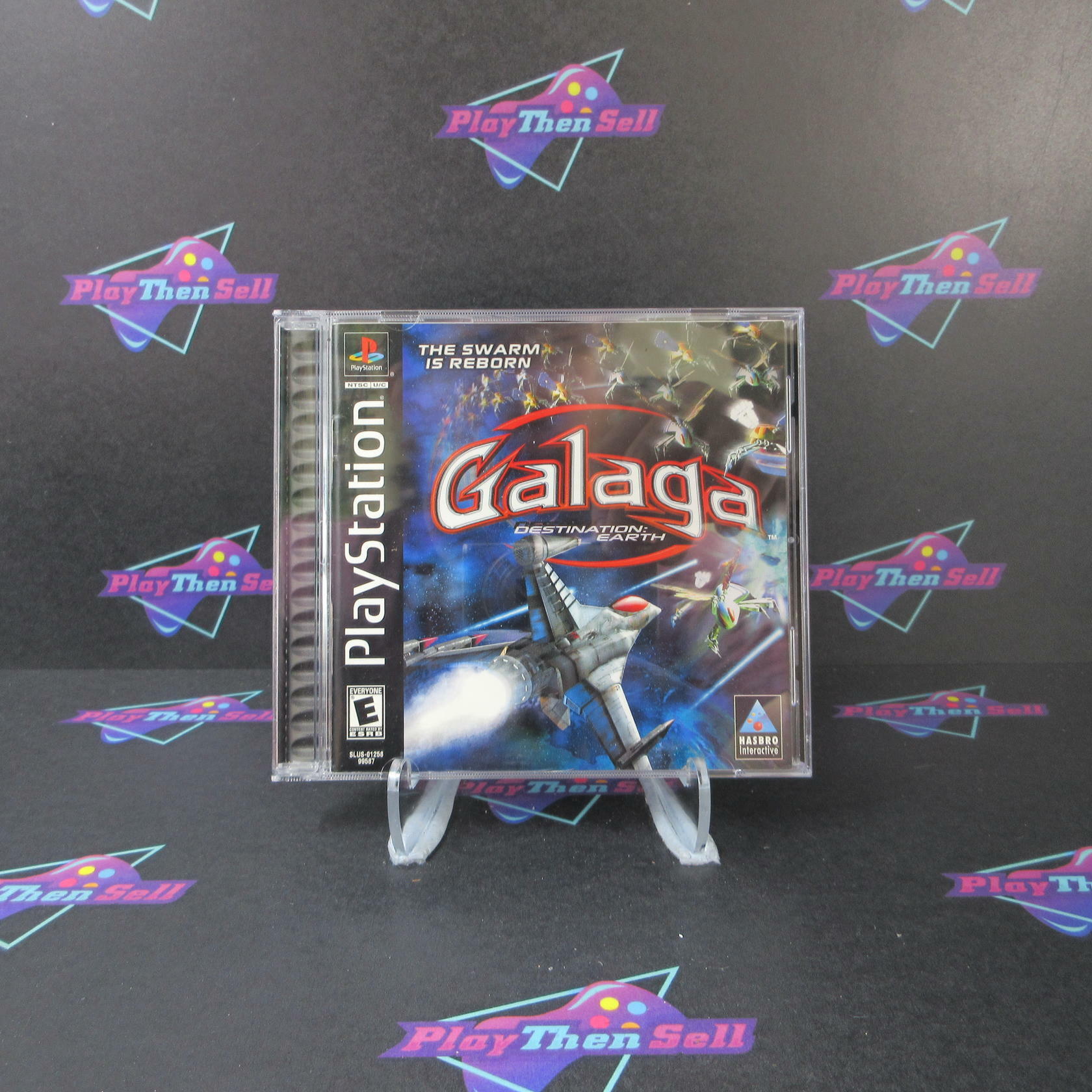 Galaga Destination Earth PS1 PlayStation 1 Complete - Excellent