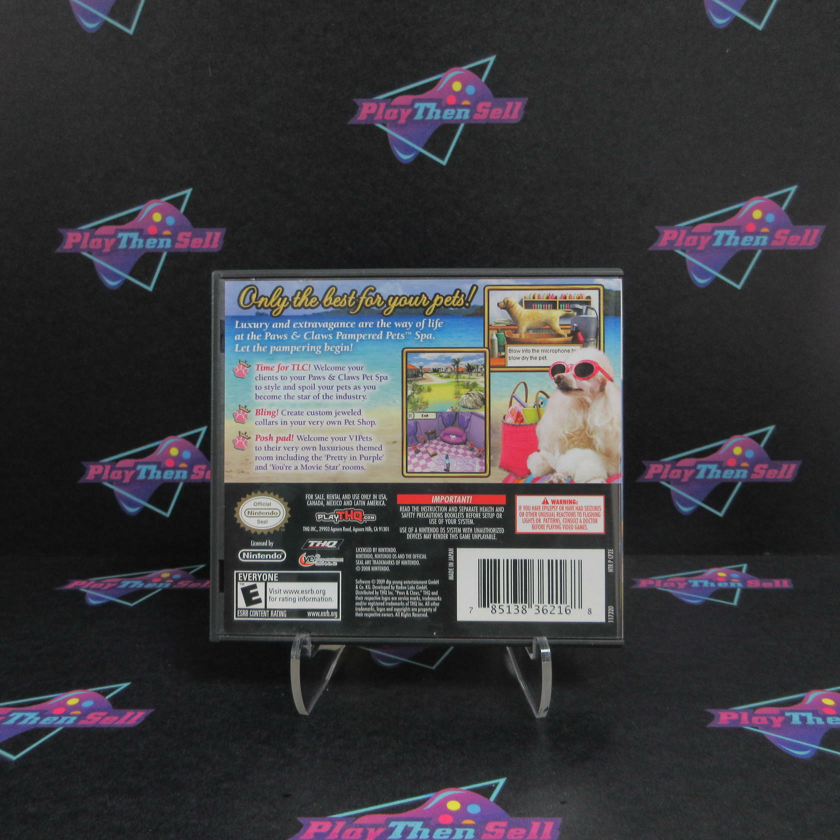 Paws & Claws Pampered Pets Nintendo DS Complete - Excellent