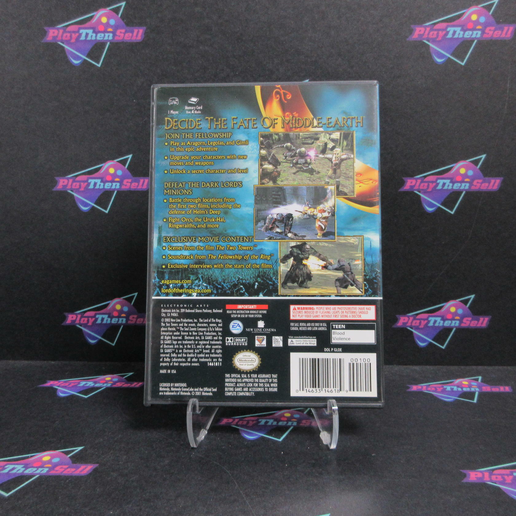 Lord of the Rings The Two Towers Nintendo GameCube Complete - Refurbished