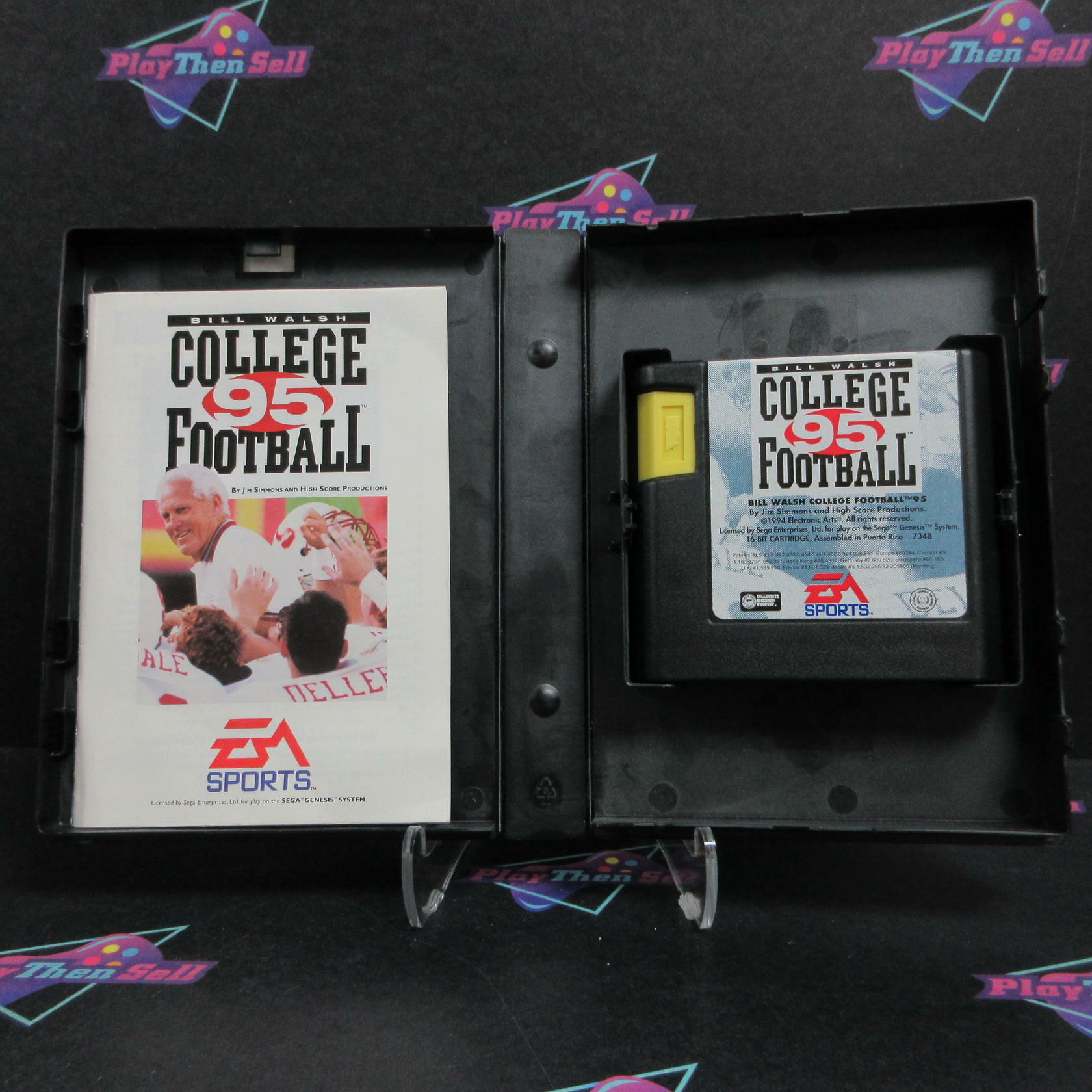 Bill Walsh College Football 95 Sega Genesis Complete - Excellent