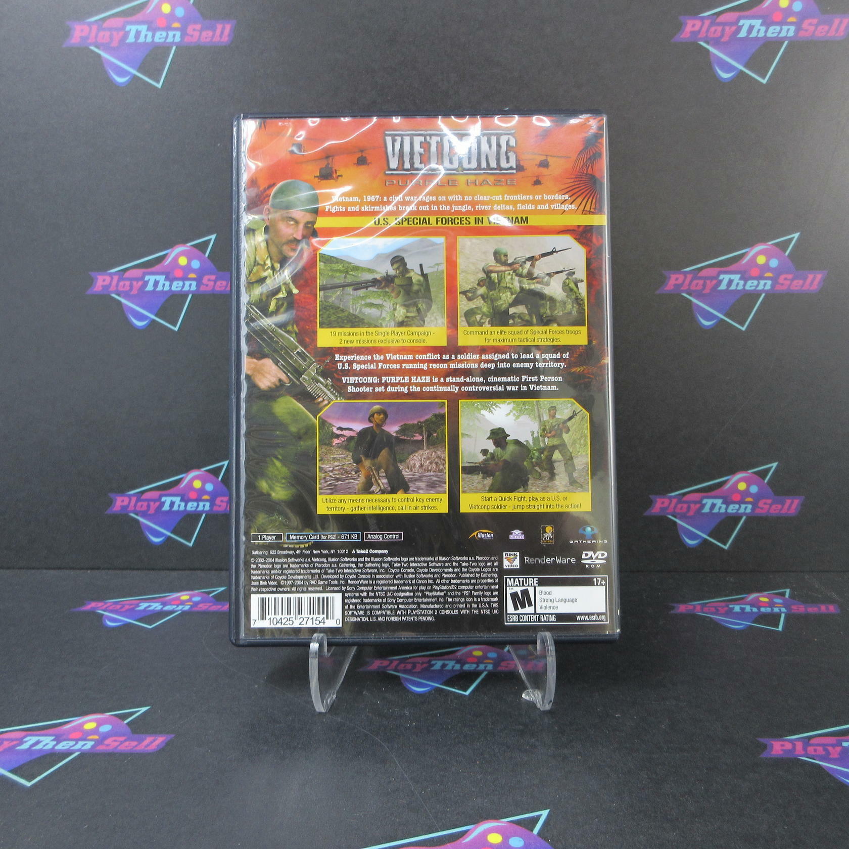 Vietcong Purple Haze PS2 PlayStation 2 + Reg Card Complete - Excellent