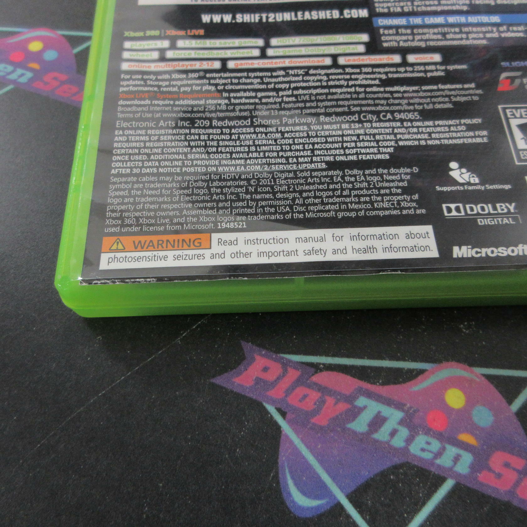 Shift 2 Unleashed Xbox 360 AD Complete  CIB - Very Good