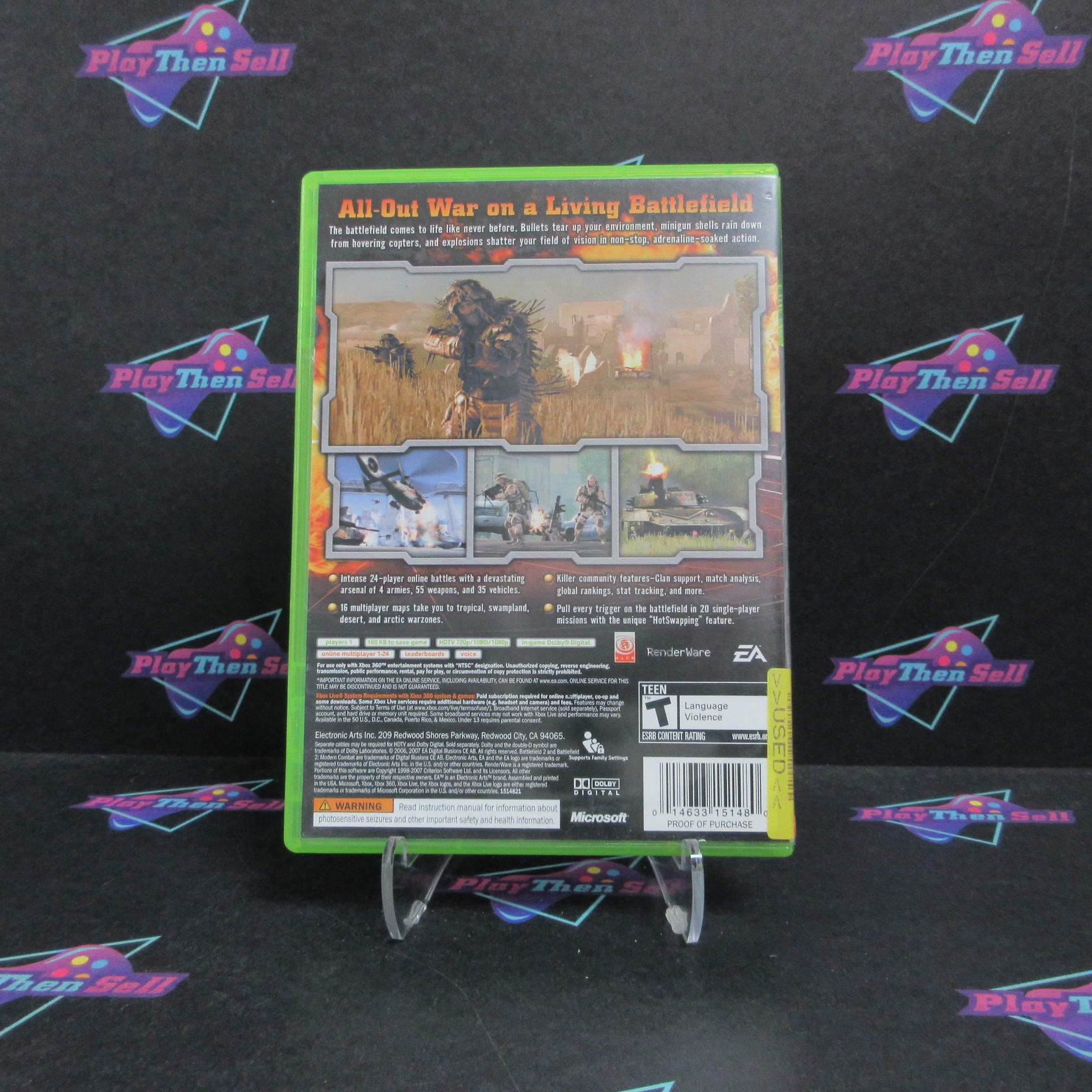 Battlefield 2 Modern Combat Xbox 360 PH AD/NM - Very Good