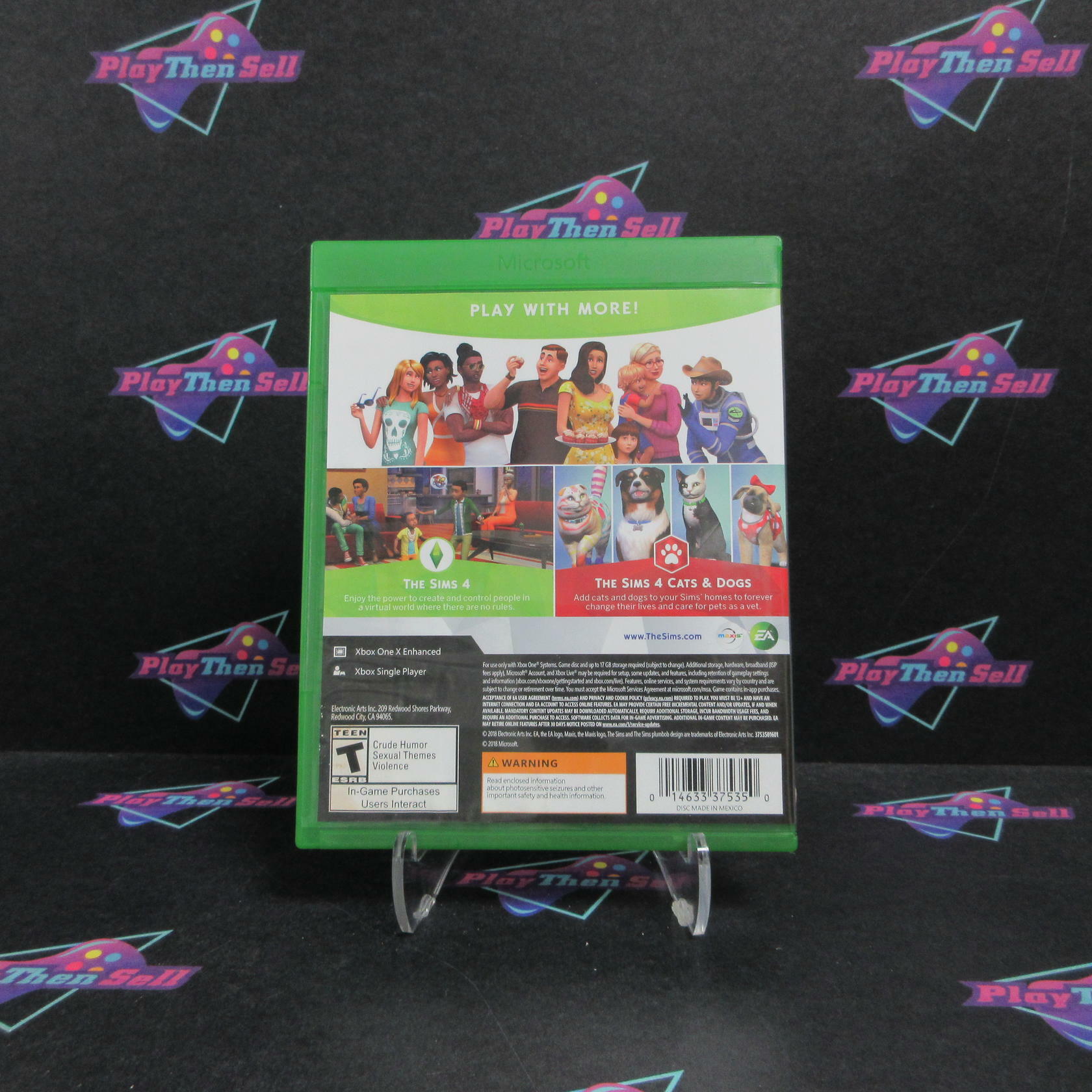 Sims 4 + Cats & Dogs Bundle Xbox One AD Complete CIB - Very Good
