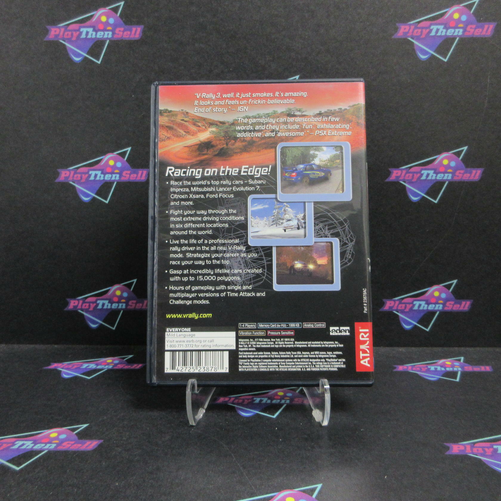 V-Rally 3 PS2 PlayStation 2 Complete - Excellent