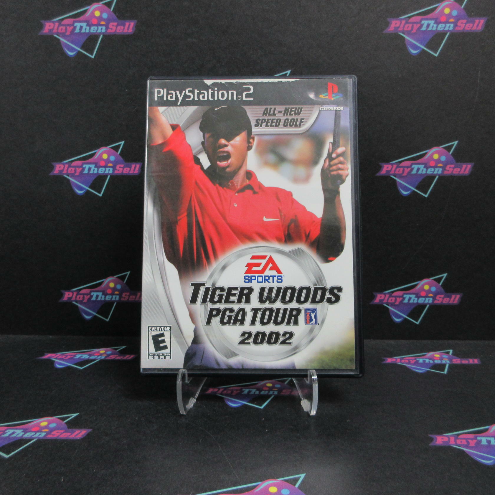 Tiger Woods PGA Tour 2002 PS2 PlayStation 2 AD + Reg Card Complete CIB - Very Good