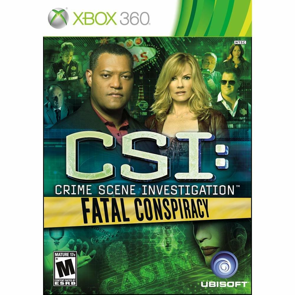 CSI Fatal Conspiracy Xbox 360 AD/MD Complete CIB - Very Good