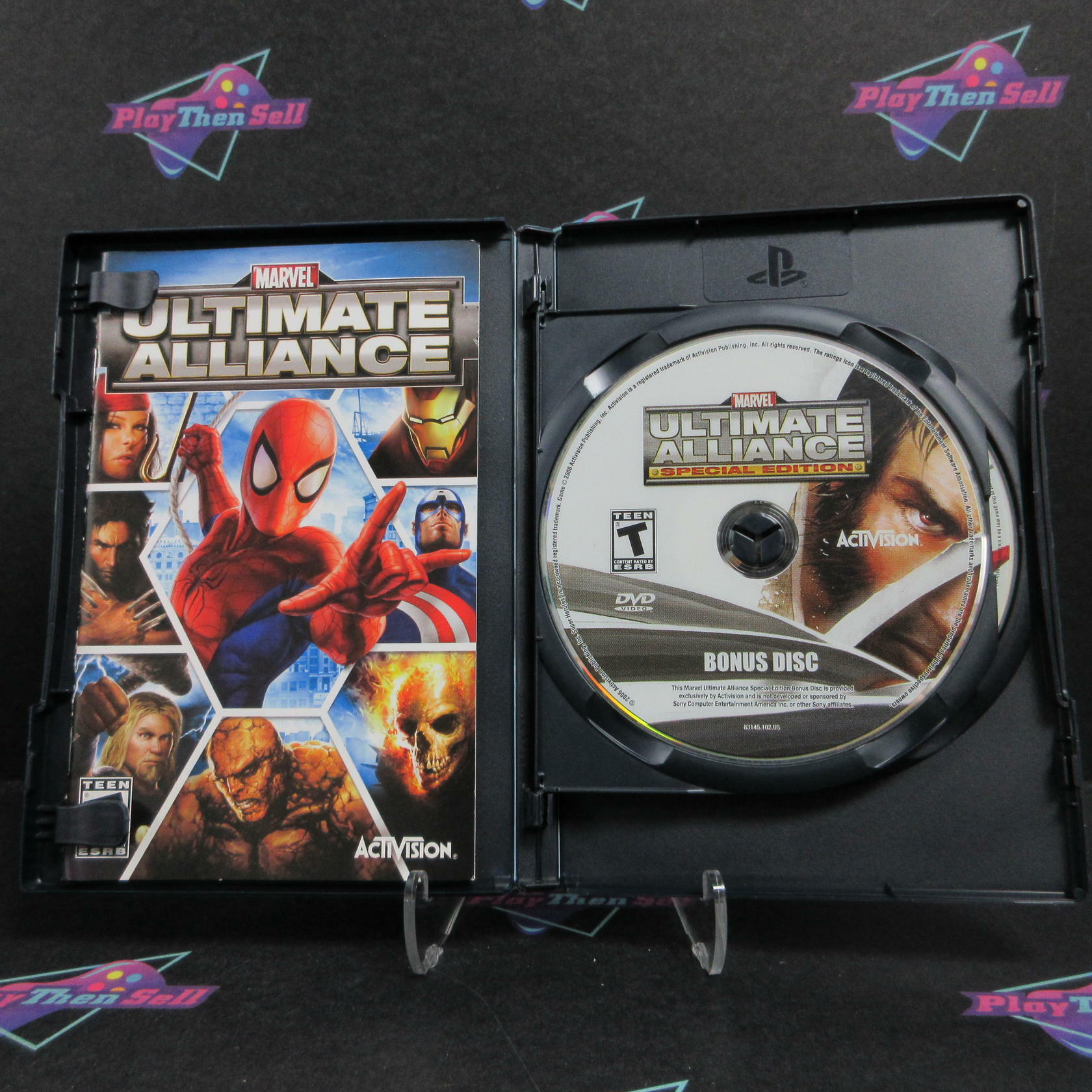 Marvel Ultimate Alliance Special Edition PS2 PlayStation 2 GH + Bonus Disc CIB - Excellent