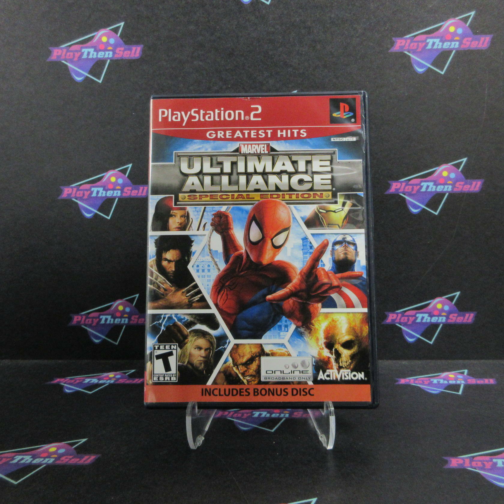 Marvel Ultimate Alliance Special Edition PS2 PlayStation 2 GH + Bonus Disc CIB - Excellent