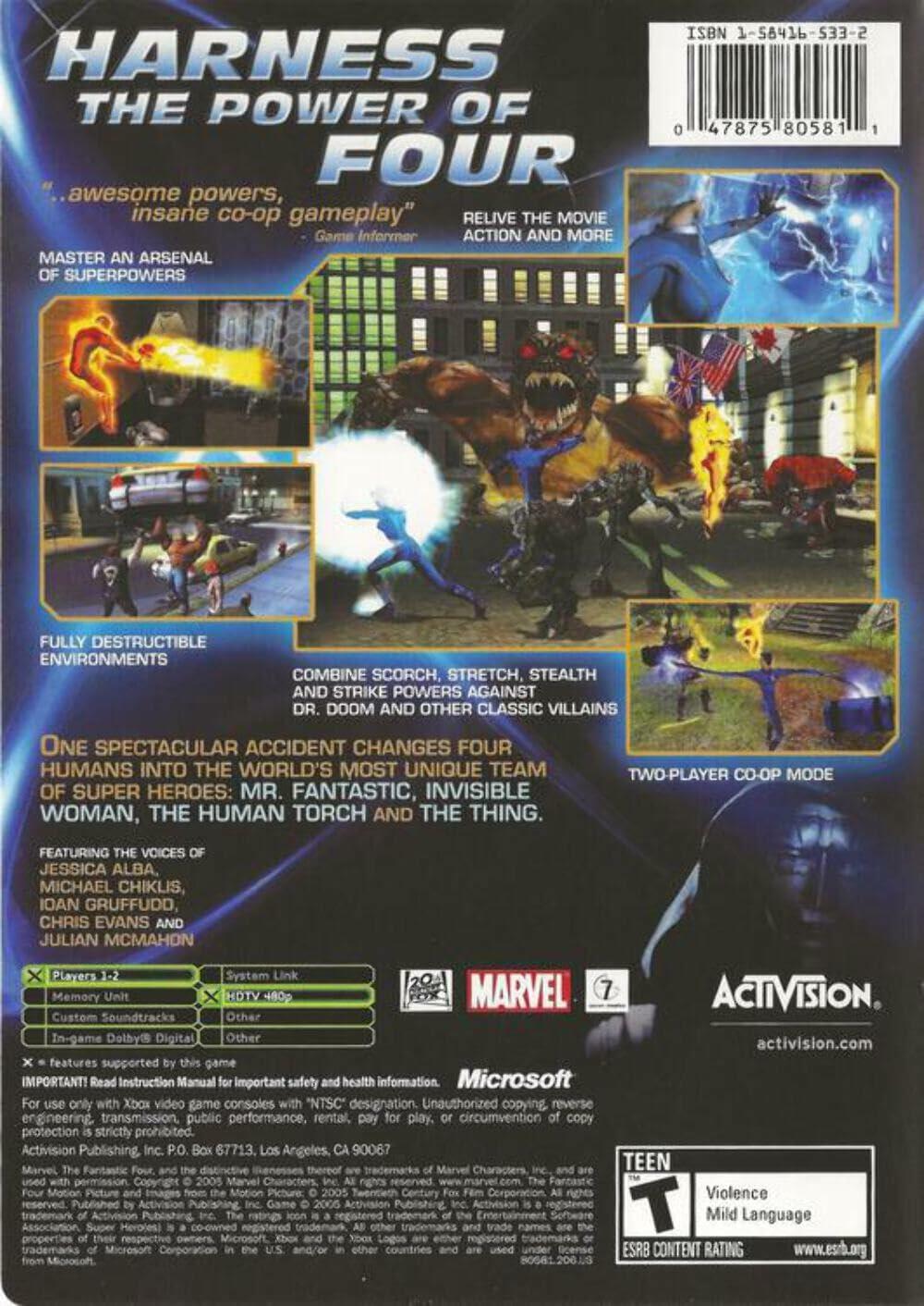 Fantastic Four Xbox Complete - Refurbished