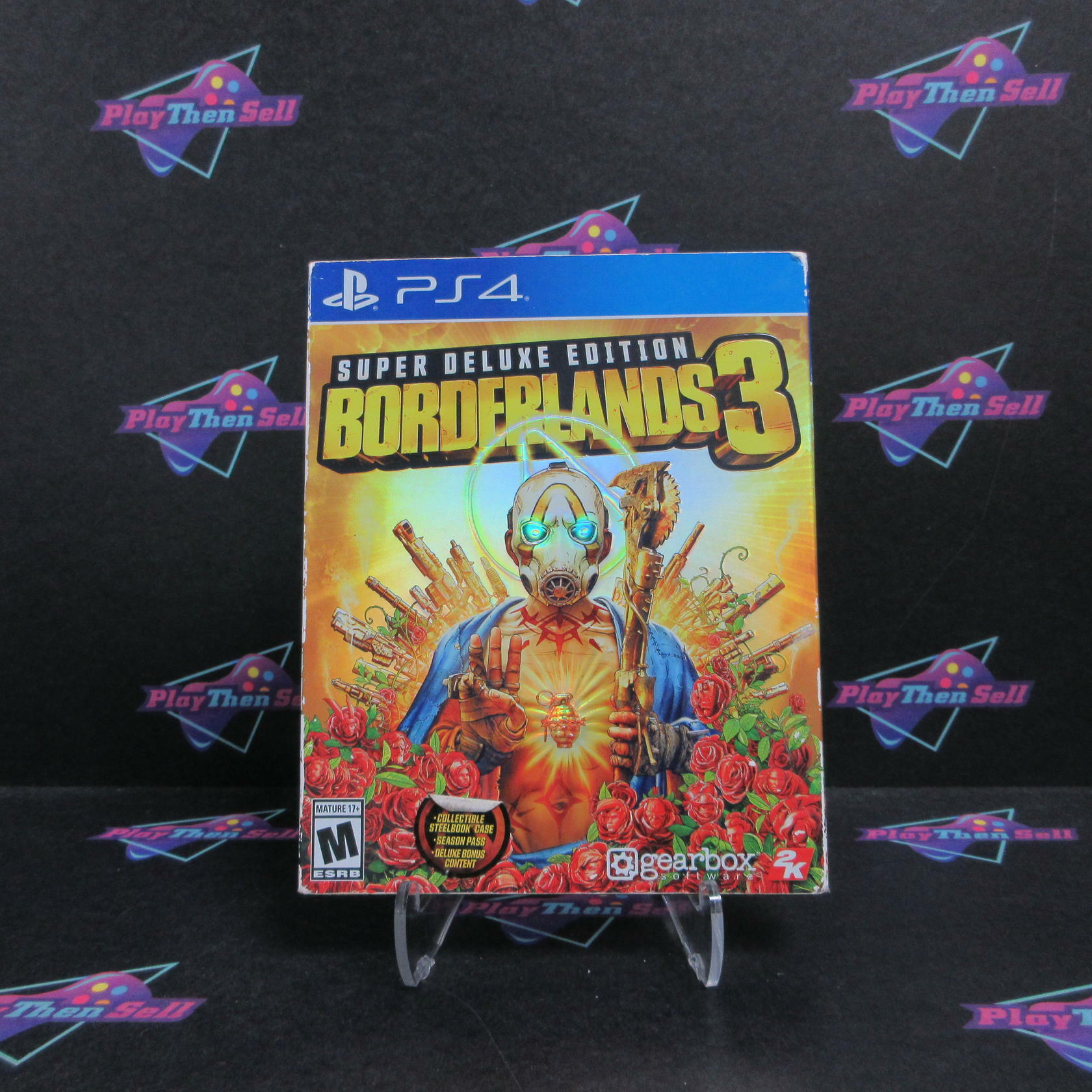 Borderlands 3 Super Deluxe Edition PS4 PlayStation 4 + Sleeve CIB - Excellent