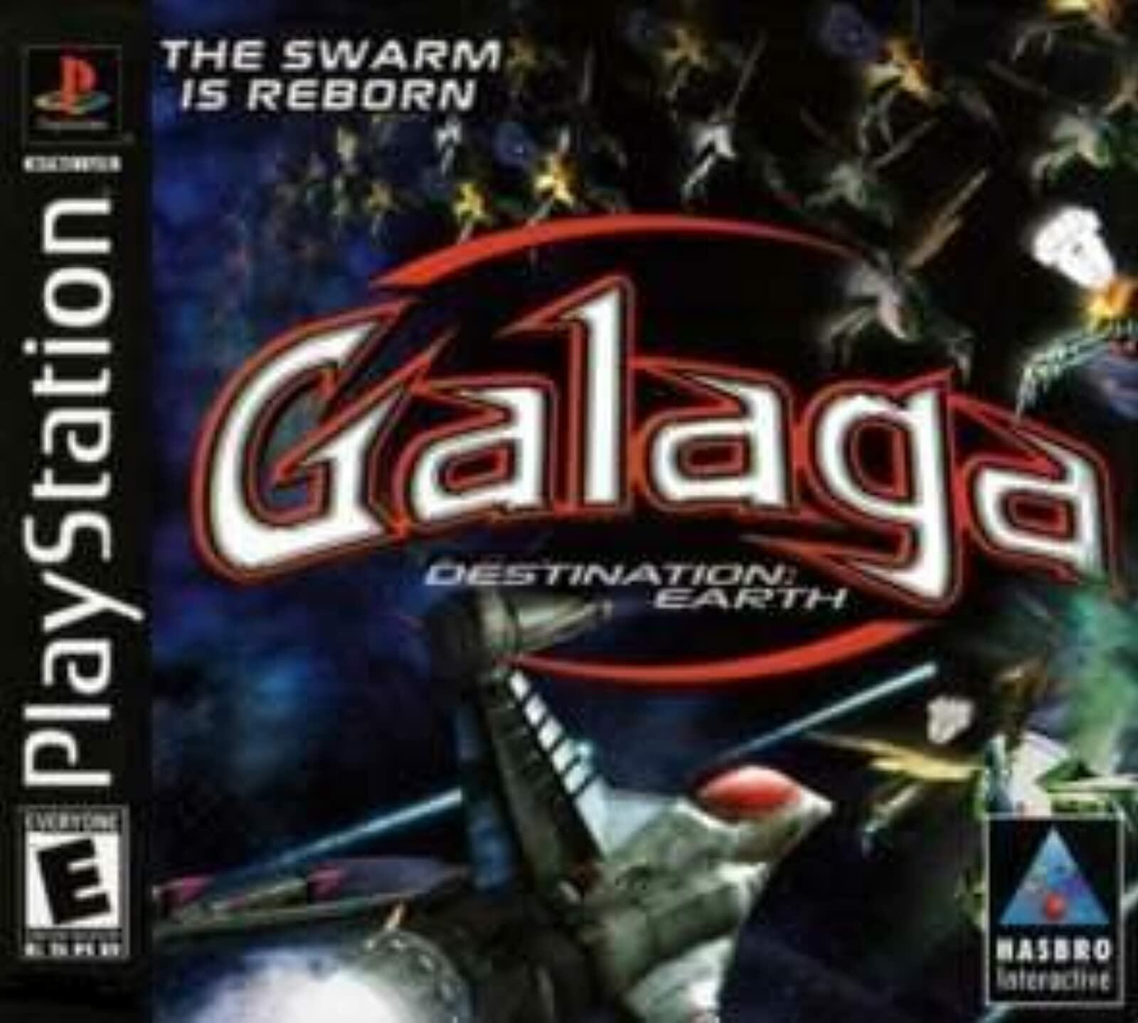 Galaga Destination Earth PS1 PlayStation 1 Complete - Excellent