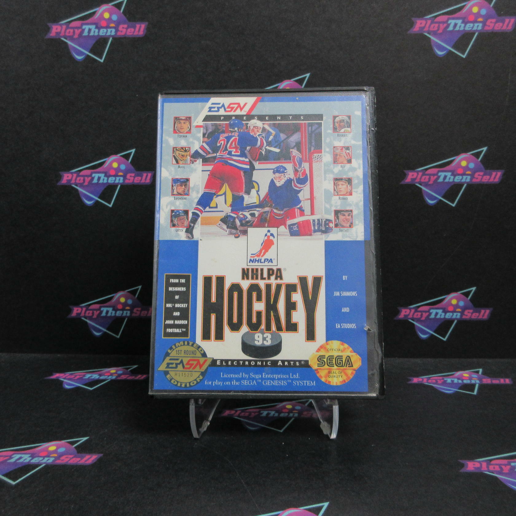 NHLPA Hockey 93 Sega Genesis Complete - Refurbished