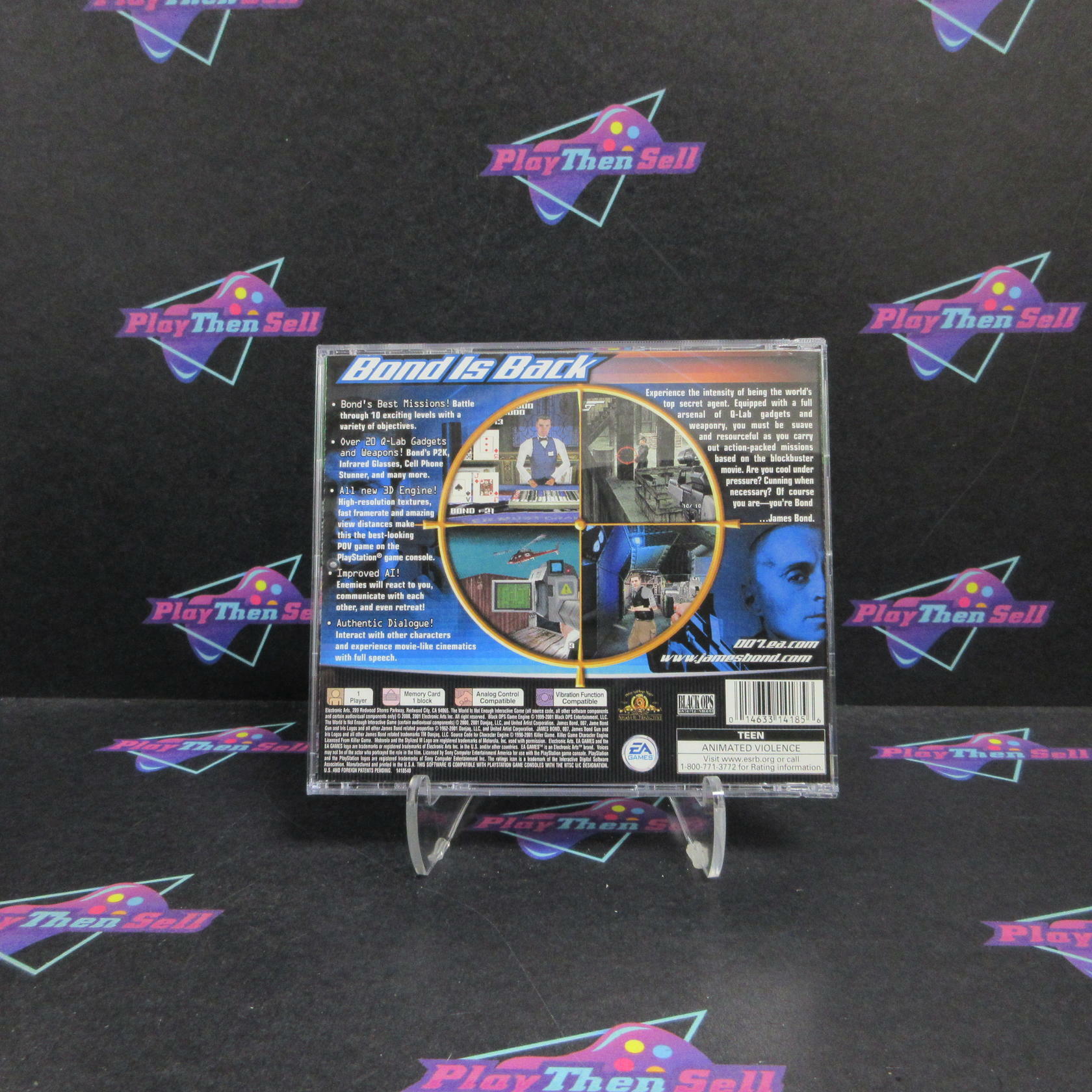 007 The World Is Not Enough PS1 PlayStation 1 GH + Reg Card Complete - Refurbished