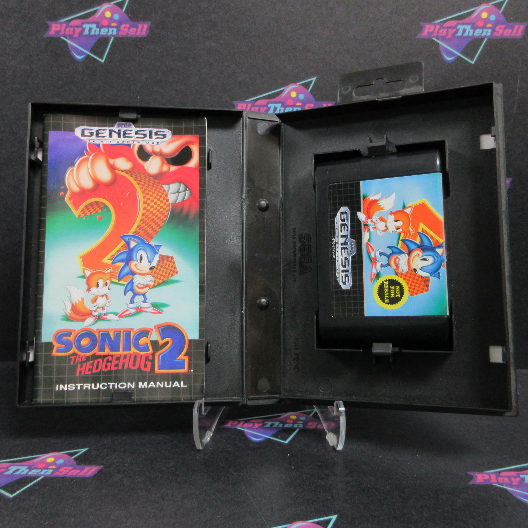 Sonic The Hedgehog 2 Sega Genesis NFRS Complete - Refurbished