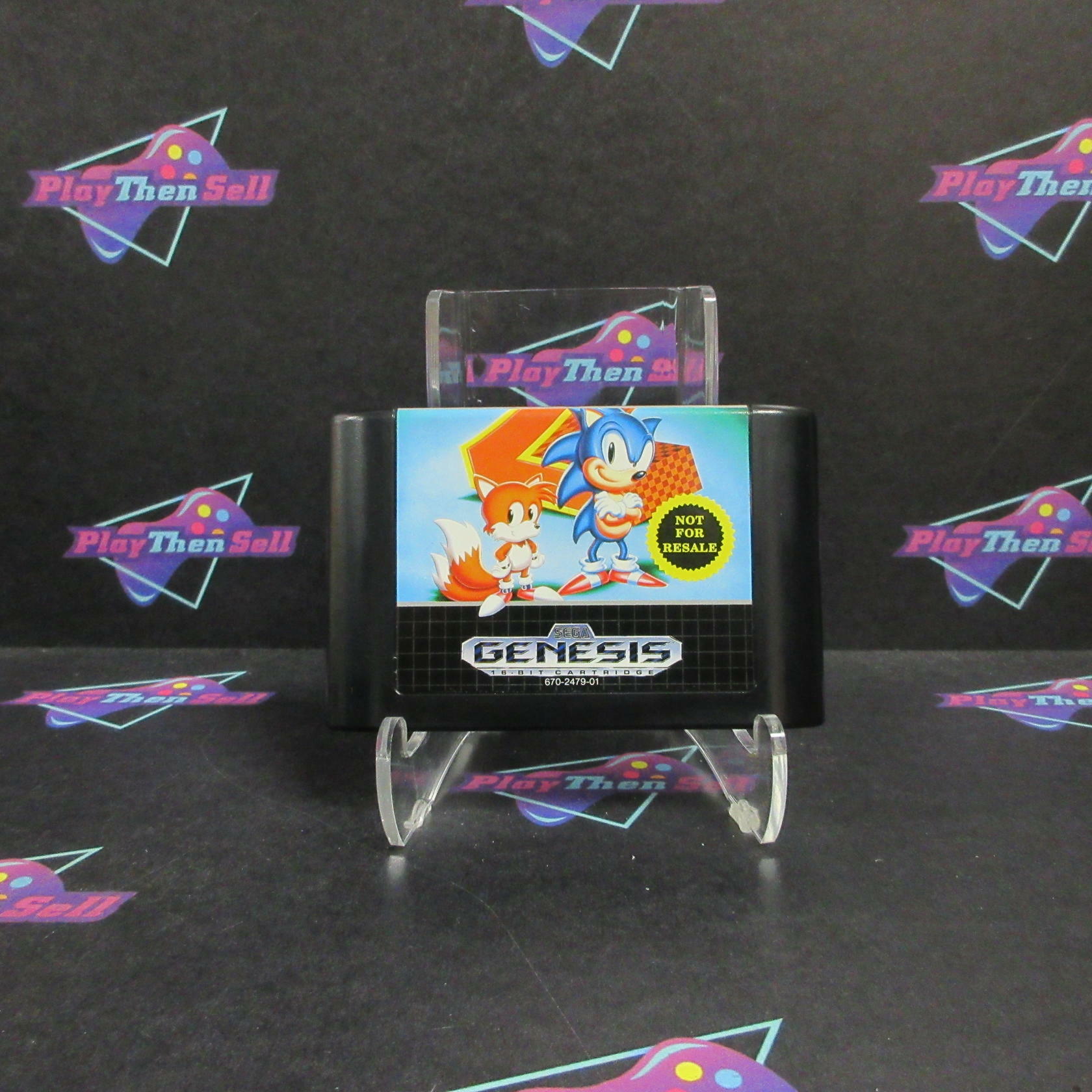 Sonic The Hedgehog 2 Sega Genesis NFRS Complete - Refurbished