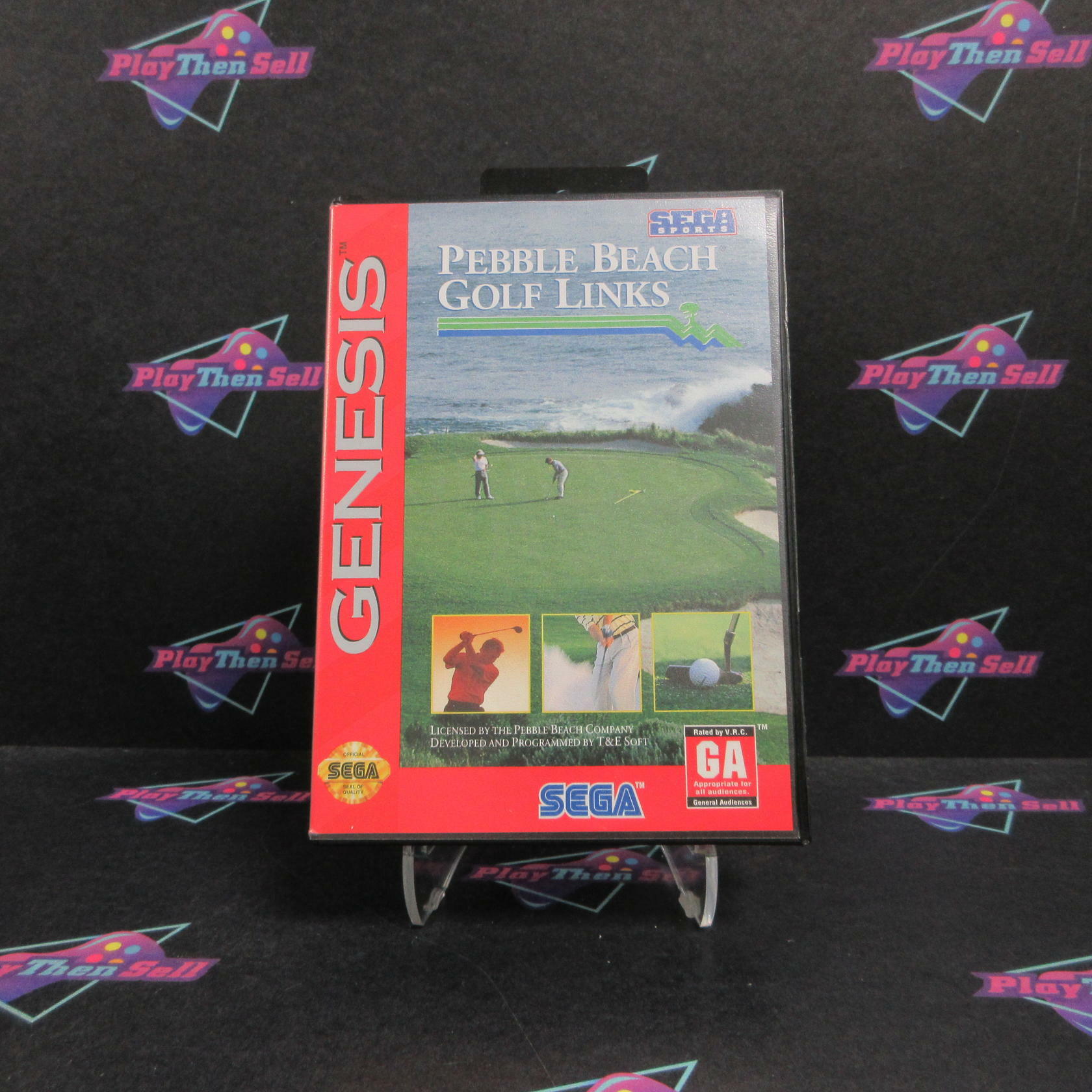 Pebble Beach Golf Links Sega Genesis Complete - Excellent