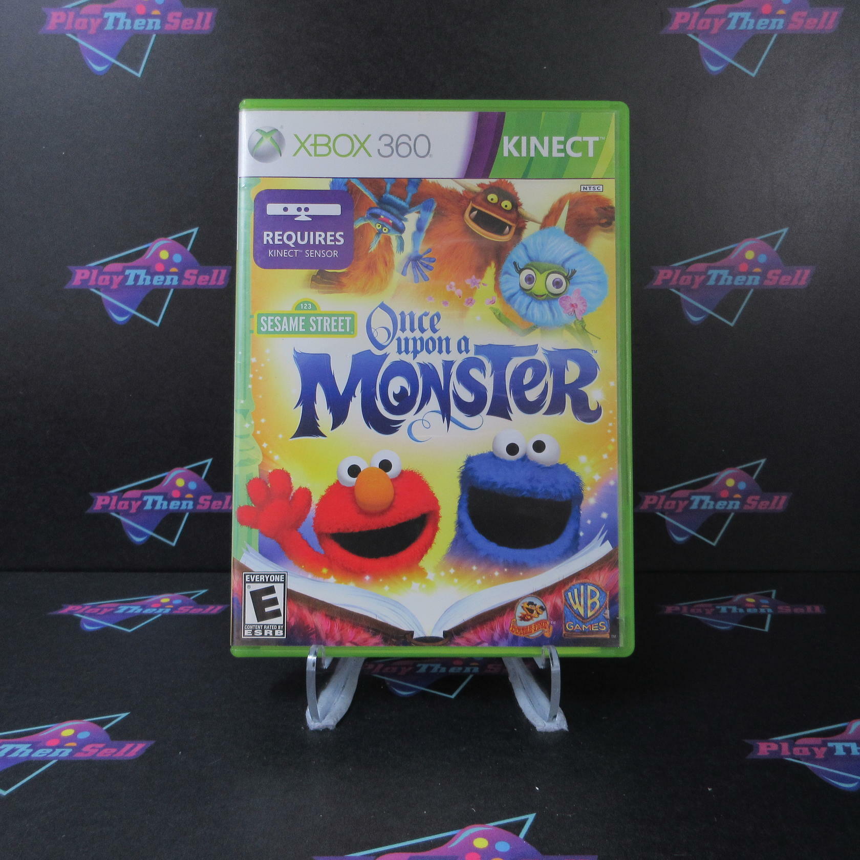 Sesame Street Once Upon A Monster Xbox 360 AD Complete CIB - Very Good