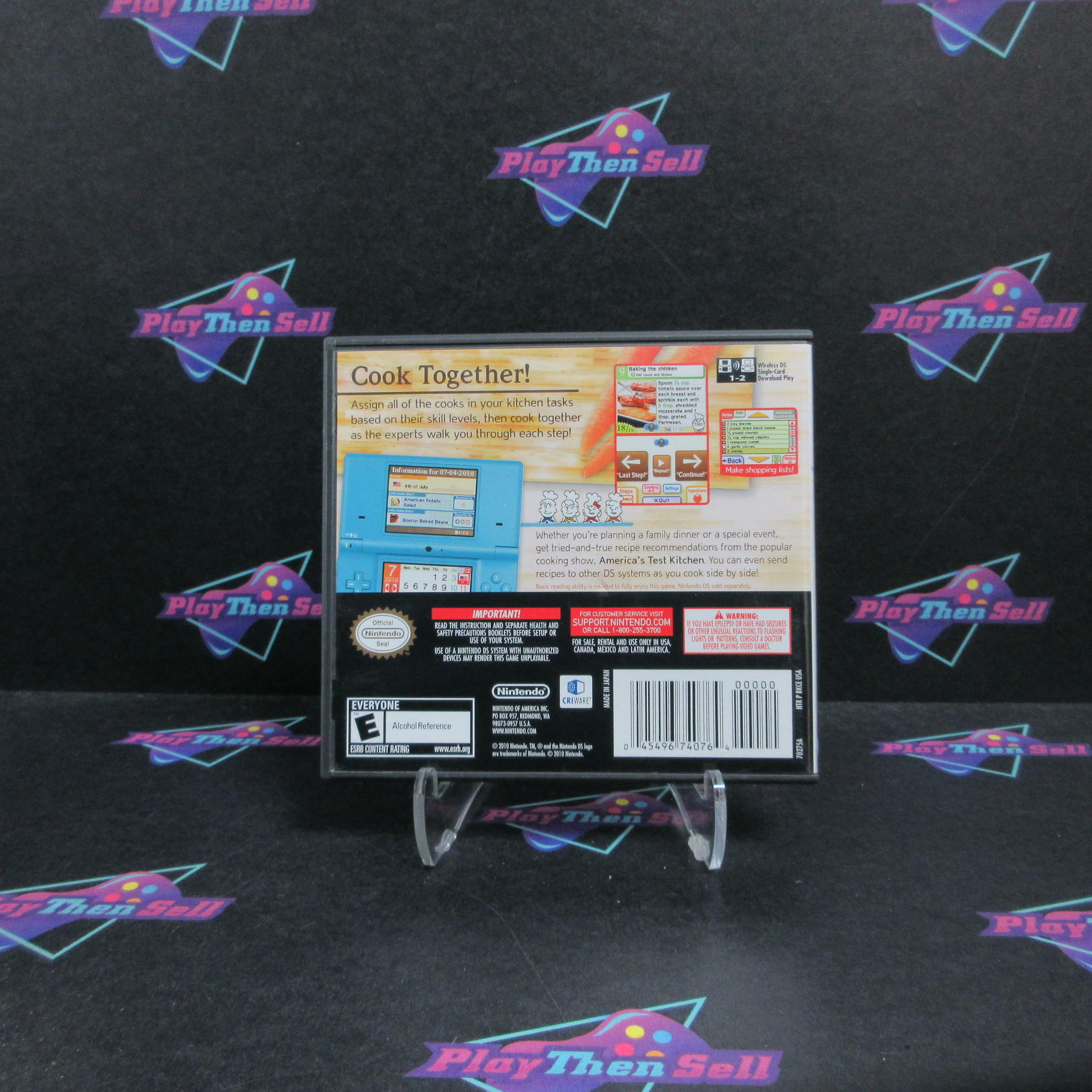 America's Test Kitchen Let's Get Cooking Nintendo DS Complete - Excellent