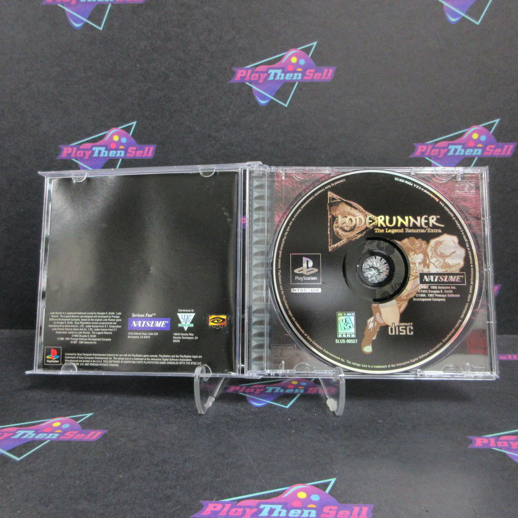 Lode Runner PS1 PlayStation 1 + Reg Card Complete - Excellent