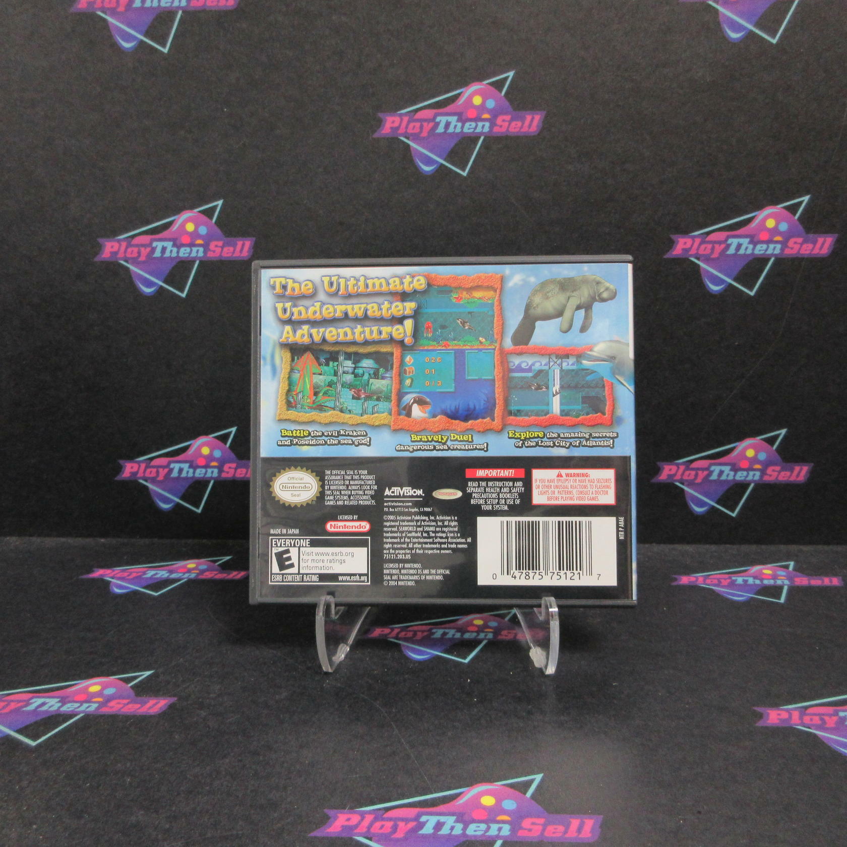 SeaWorld Adventure Parks Shamu's Deep Sea Adventure Nintendo DS CIB - Excellent