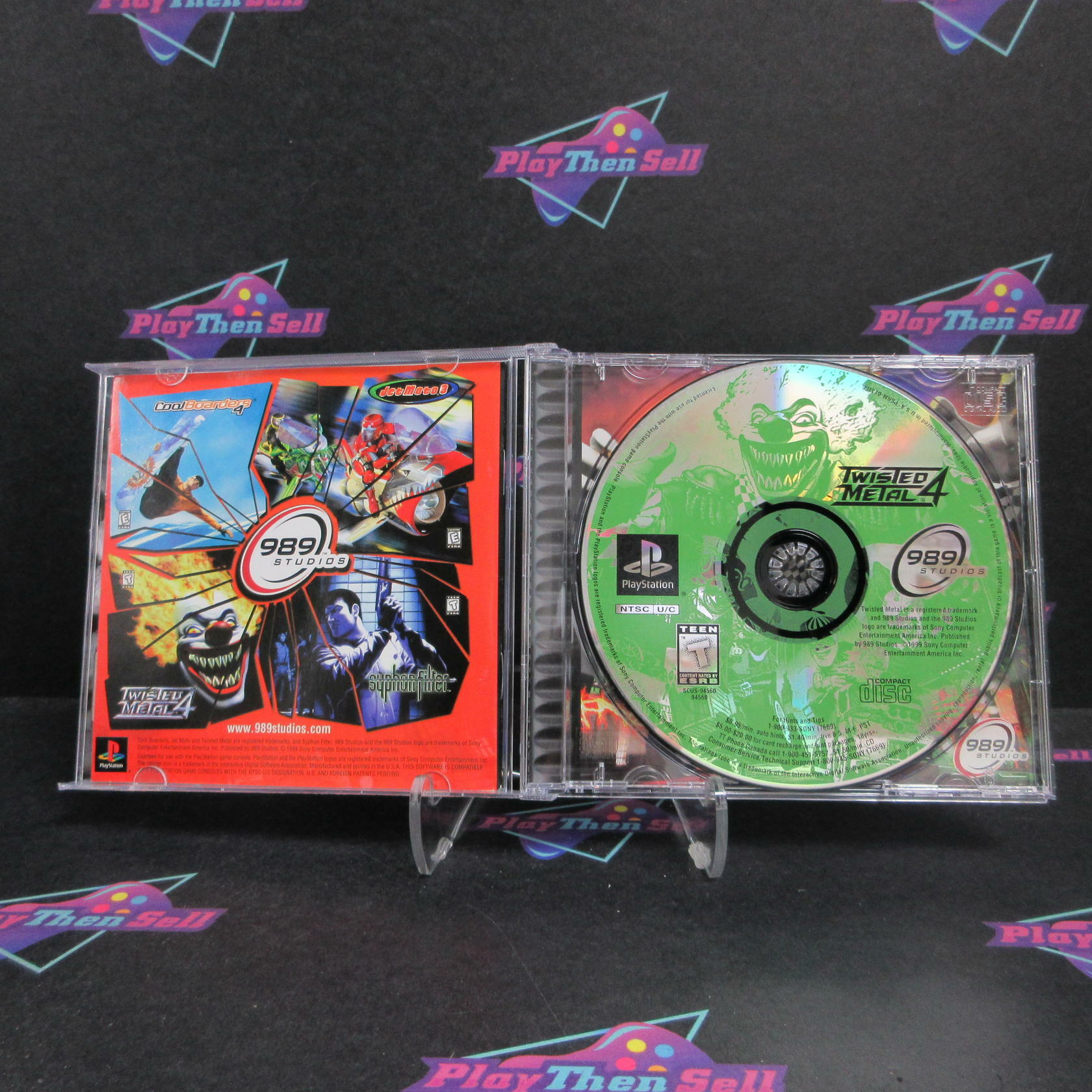 Twisted Metal 4 PS1 PlayStation 1 + Reg Card Complete - Excellent