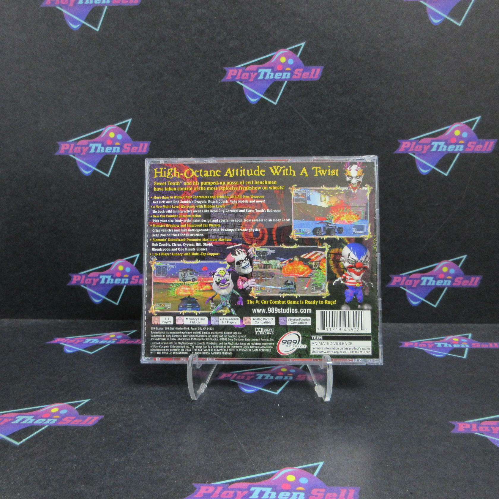 Twisted Metal 4 PS1 PlayStation 1 + Reg Card Complete - Excellent