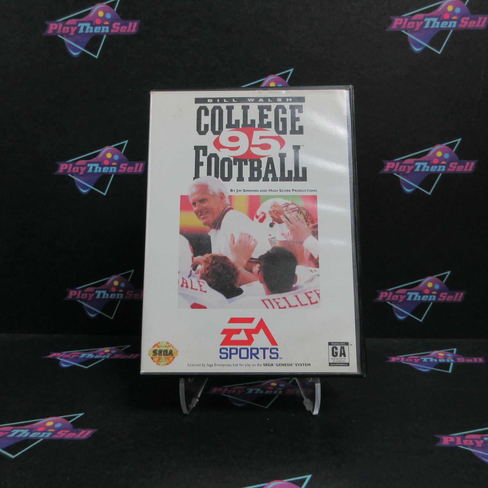 Bill Walsh College Football 95 Sega Genesis Complete - Refurbished