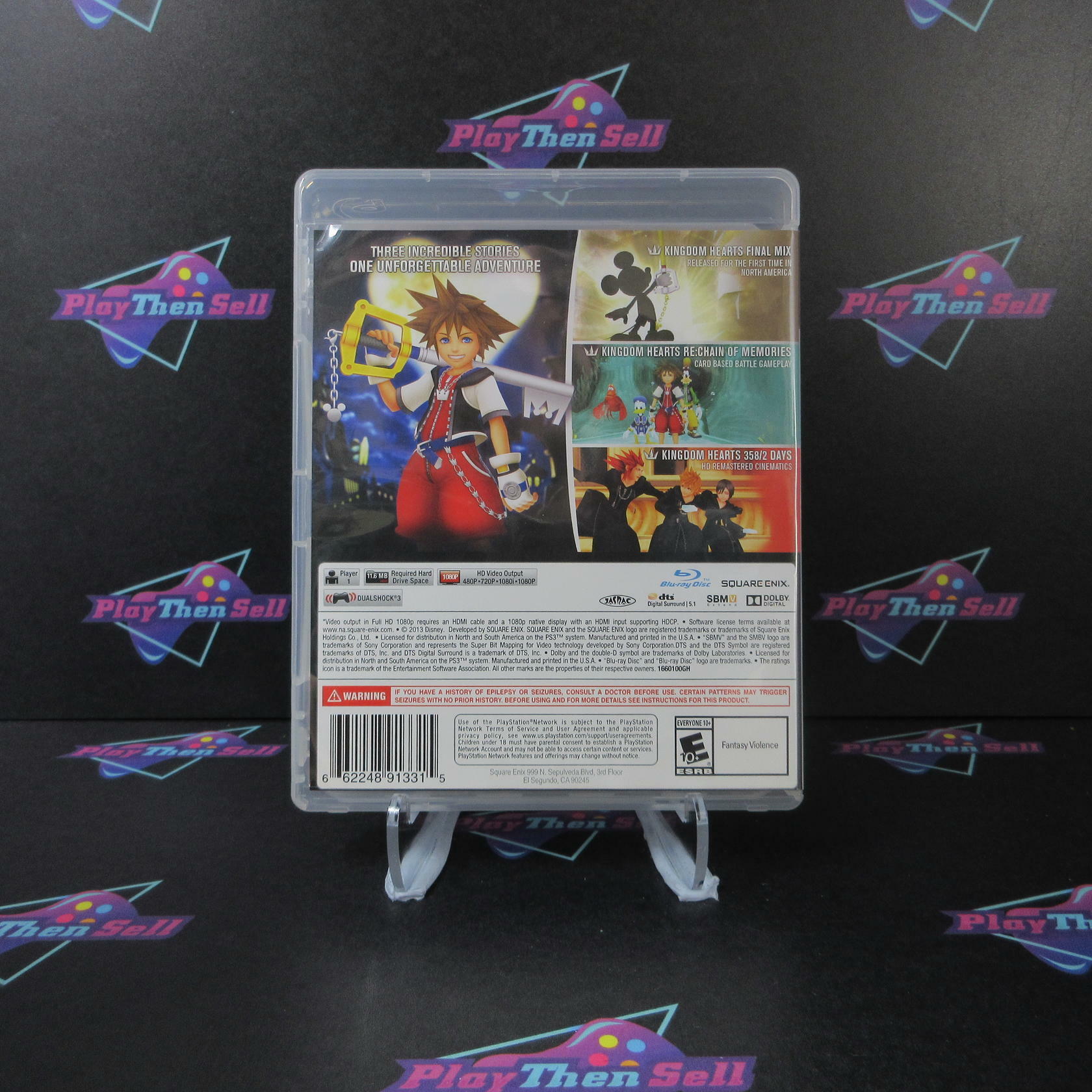 Kingdom Hearts HD 1.5 Remix PS3 PlayStation 3 GH Complete - Excellent