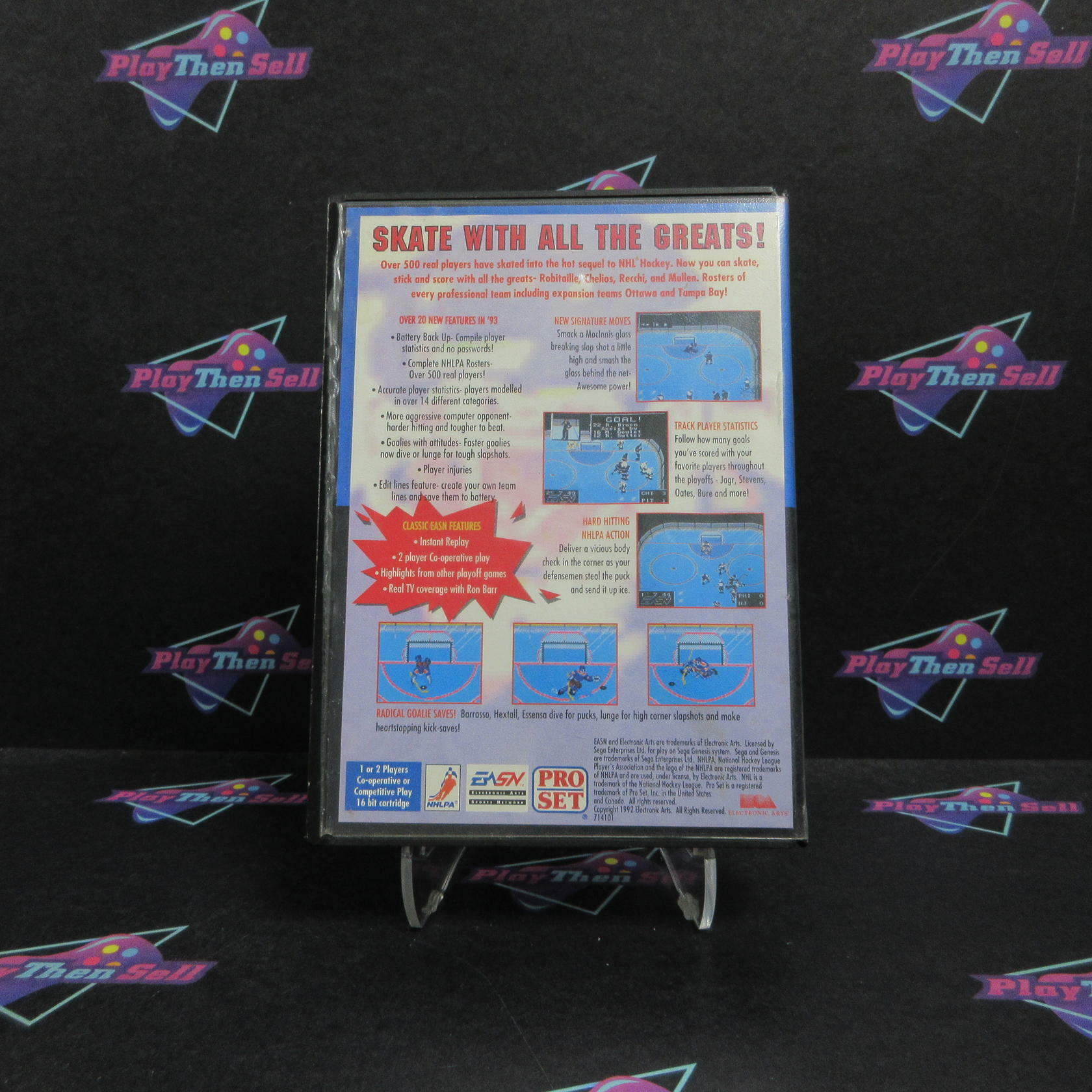 NHLPA Hockey 93 Sega Genesis Complete - Excellent