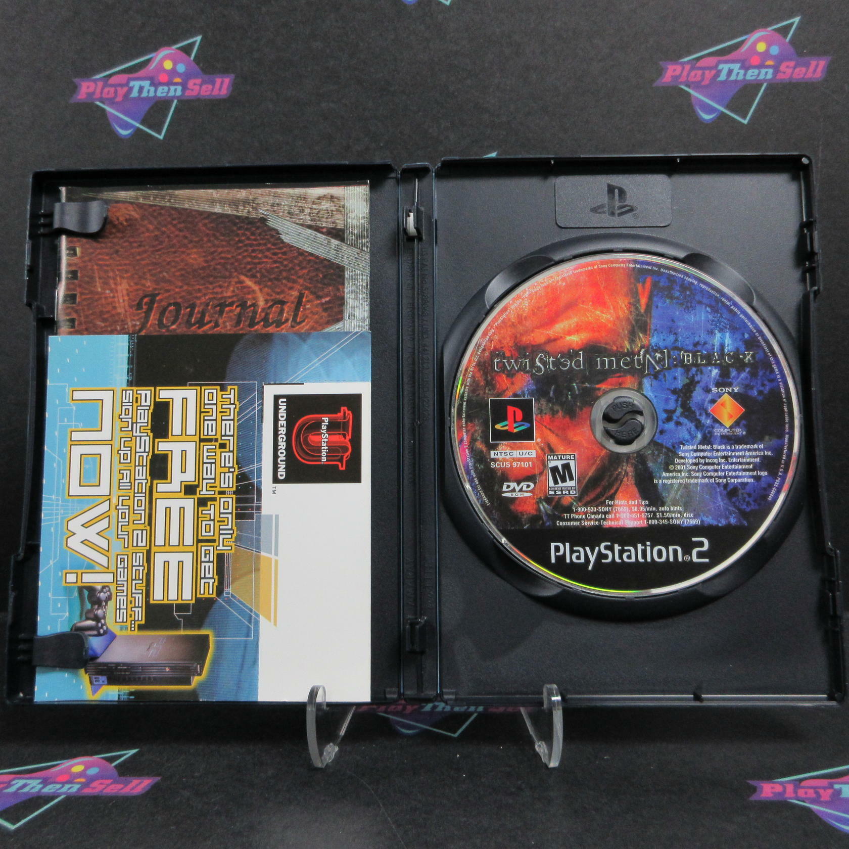 Twisted Metal Black PS2 PlayStation 2 + Reg Card Complete - Excellent