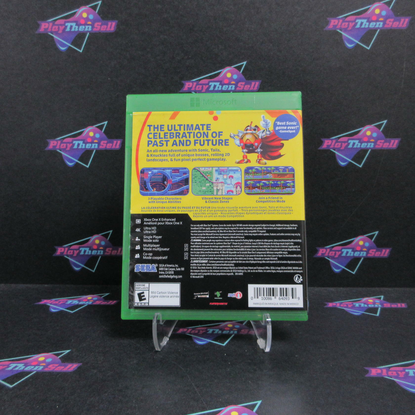 Sonic Mania Xbox One Complete - Refurbished