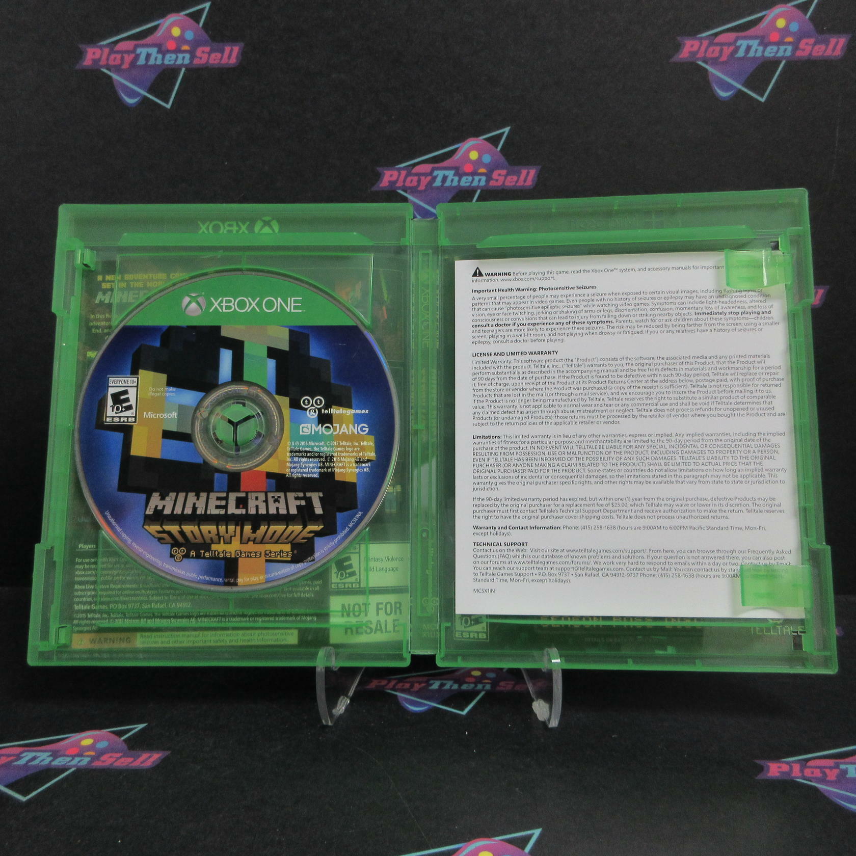 Minecraft Story Mode Season Pass Disc Xbox One Complete - Refurbished