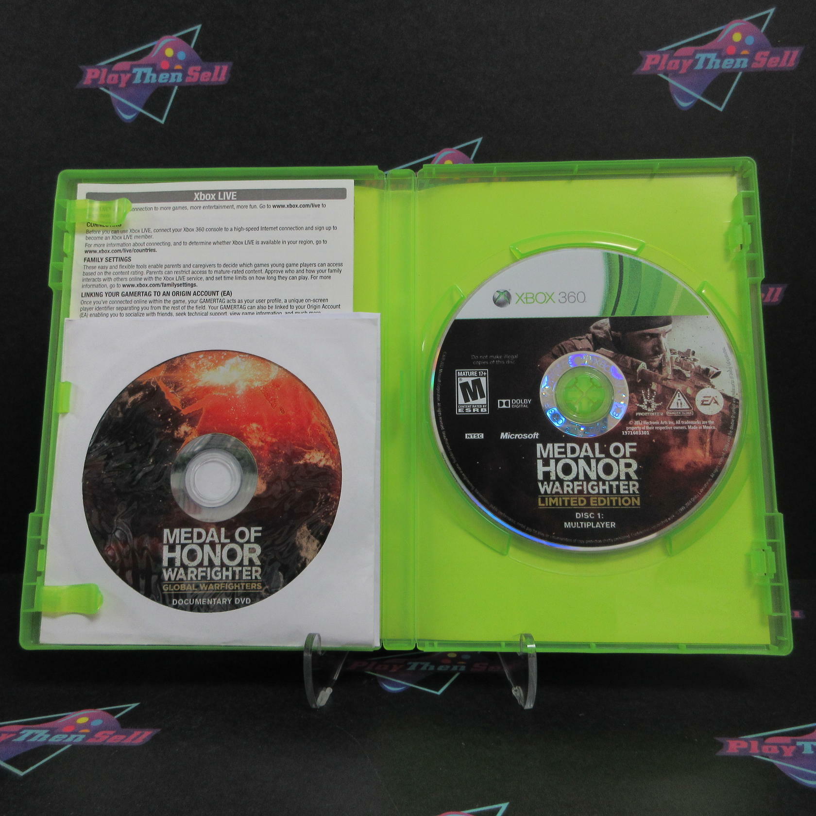 Medal of Honor Warfighter Limited Edition Xbox 360 AD + DVD Complete CIB - Very Good