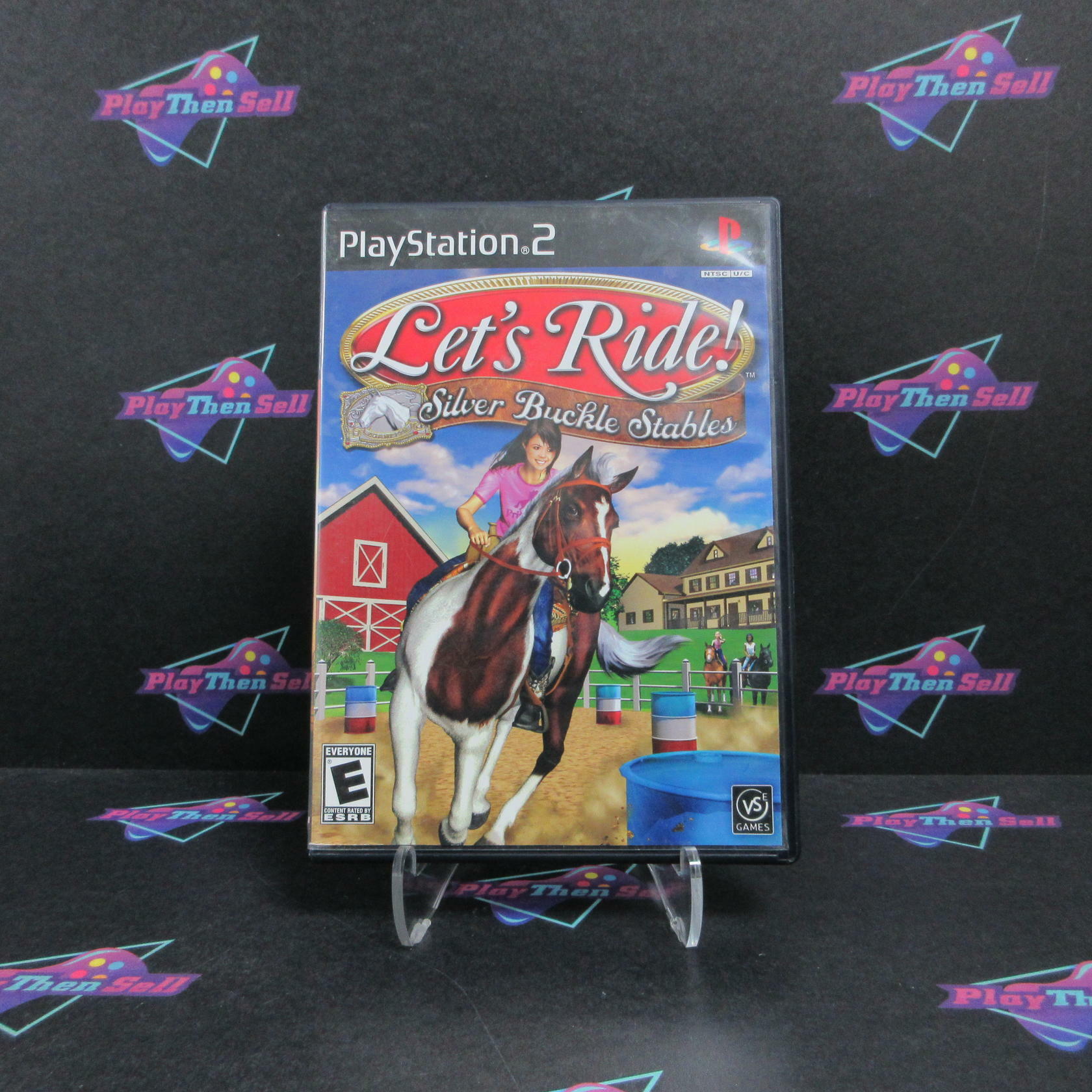 Lets Ride Silver Buckle Stables PS2 PlayStation 2 AD Complete CIB - Very Good