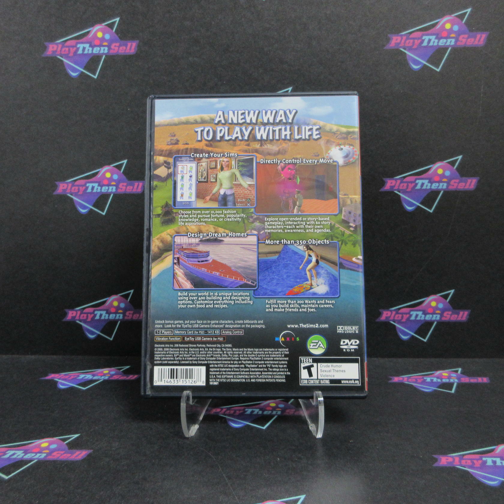 The Sims 2 PS2 PlayStation 2 GH MD Complete CIB - Very Good