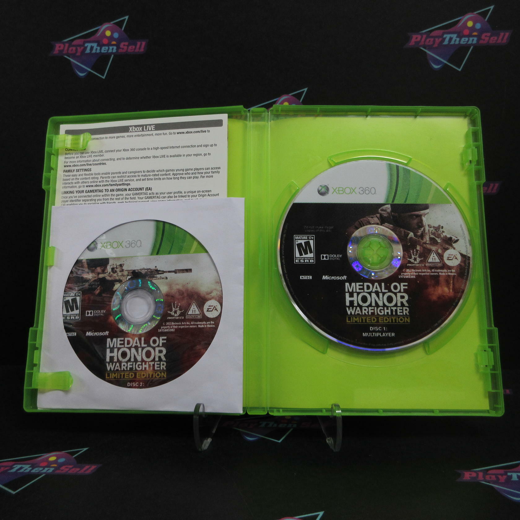 Medal of Honor Warfighter Limited Edition Xbox 360 AD + DVD Complete CIB - Very Good
