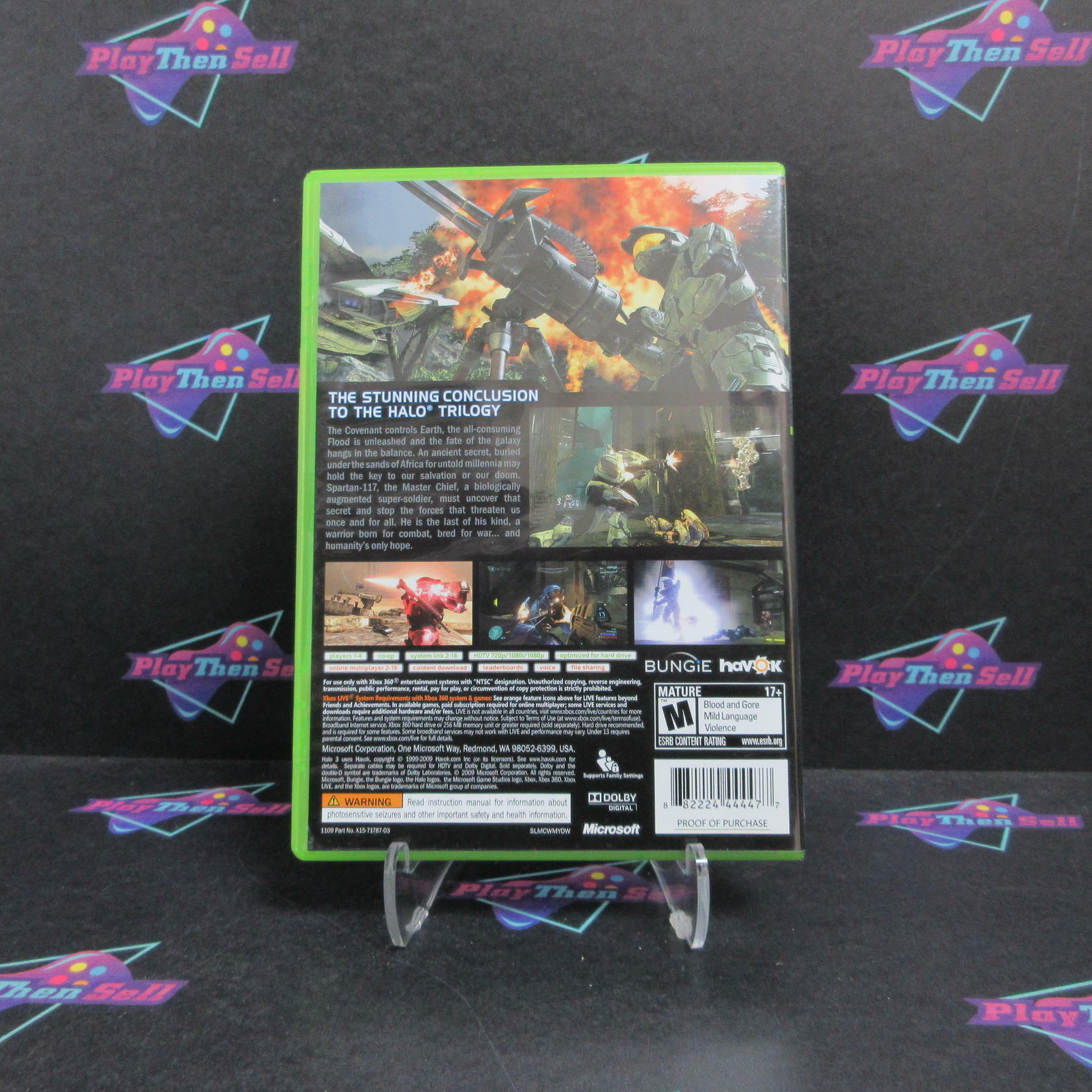 Halo 3 Xbox 360 PH + Poster Complete - Excellent