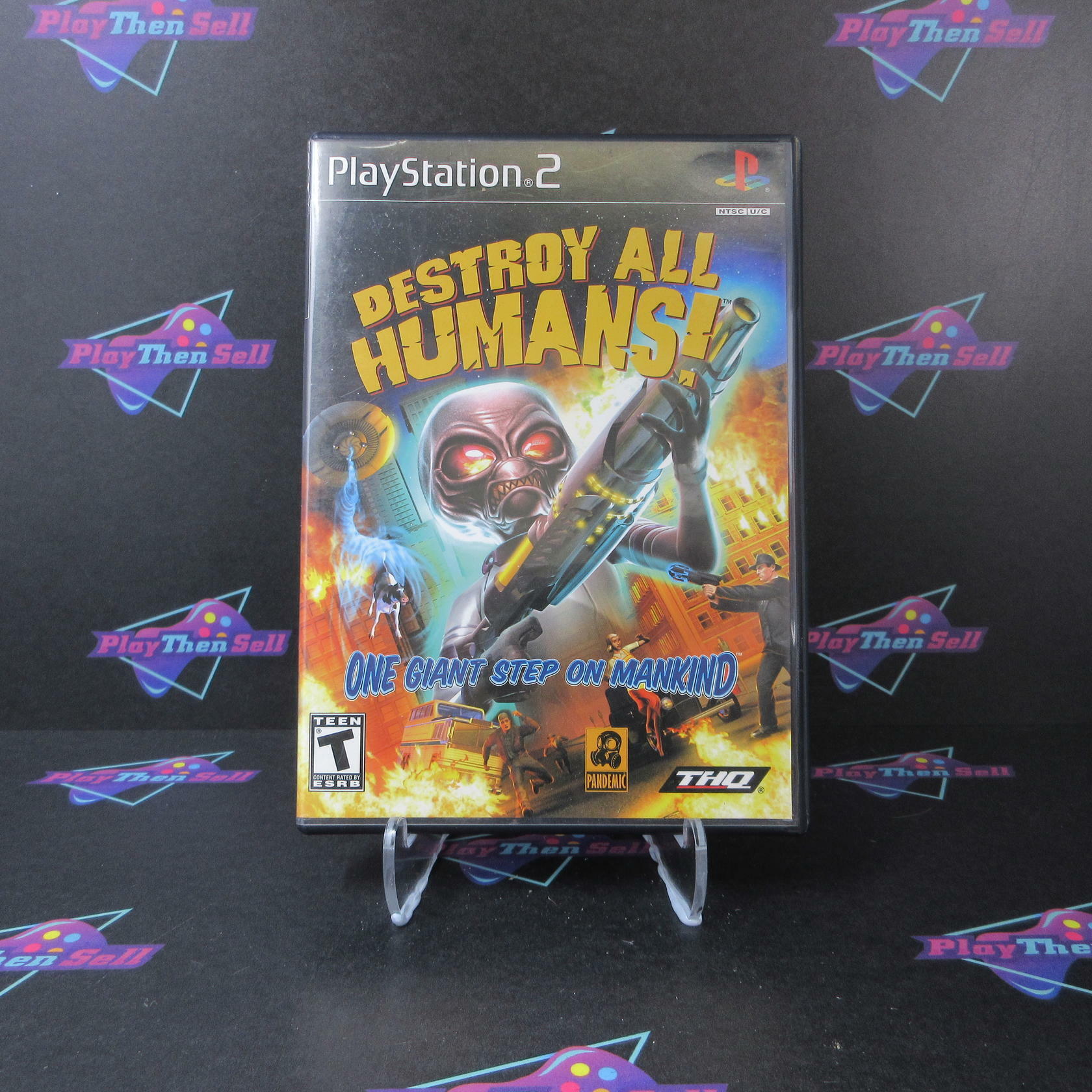 Destroy All Humans PS2 PlayStation 2 AD Complete CIB - Very Good