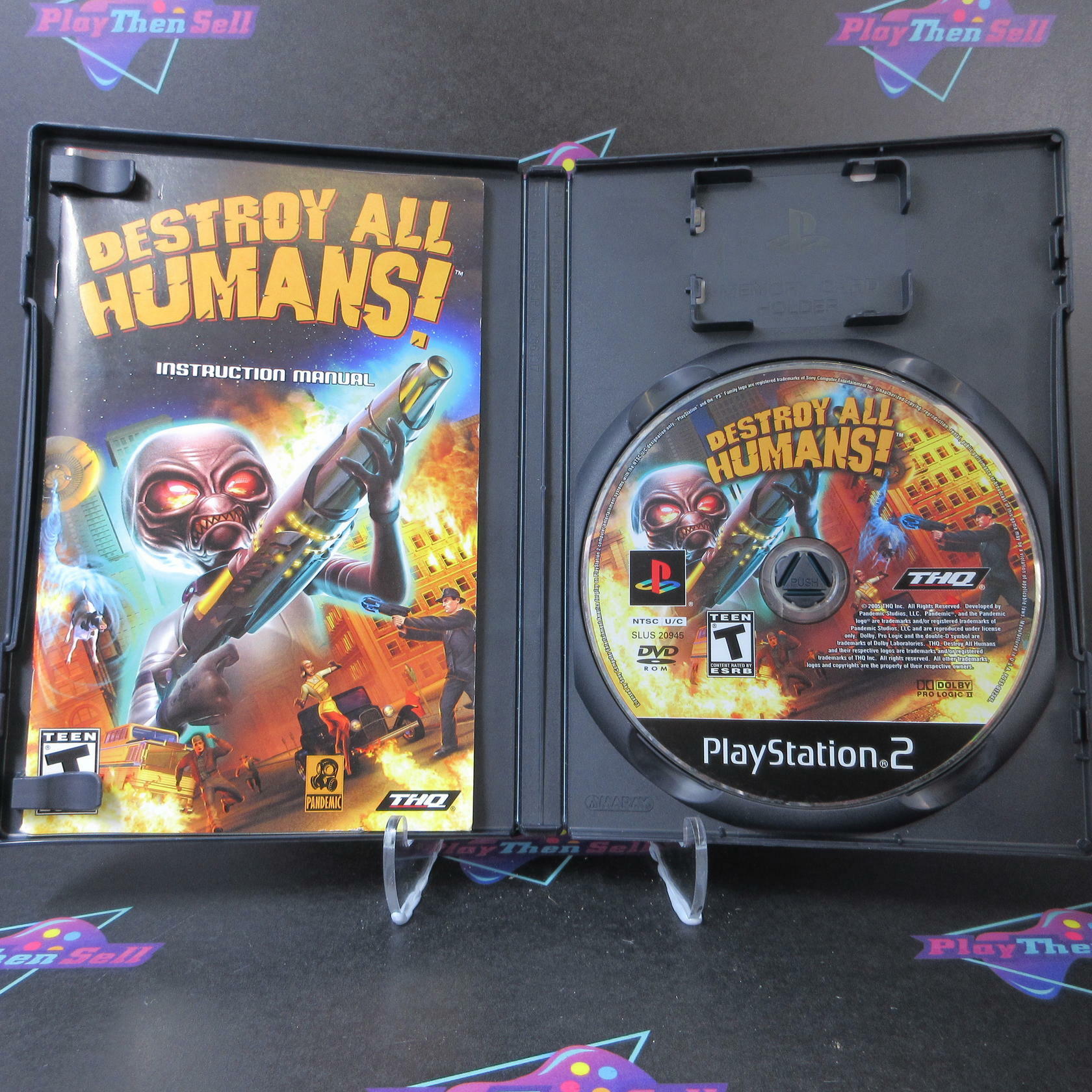 Destroy All Humans PS2 PlayStation 2 AD Complete CIB - Very Good