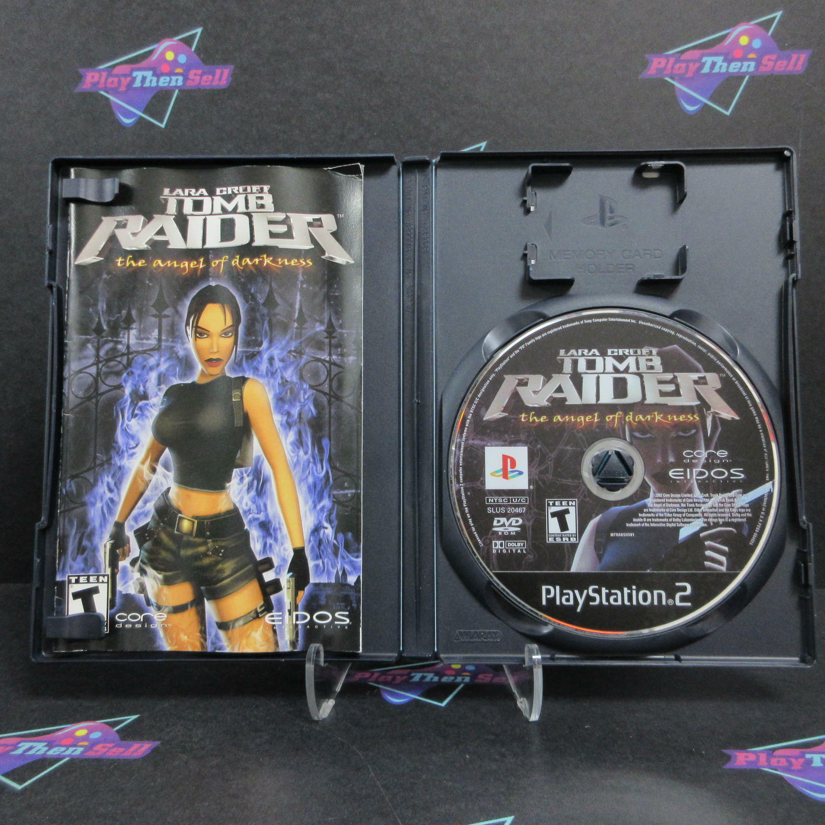 Tomb Raider Angel Of Darkness PS2 PlayStation 2 MD + Reg Card Complete CIB - Very Good