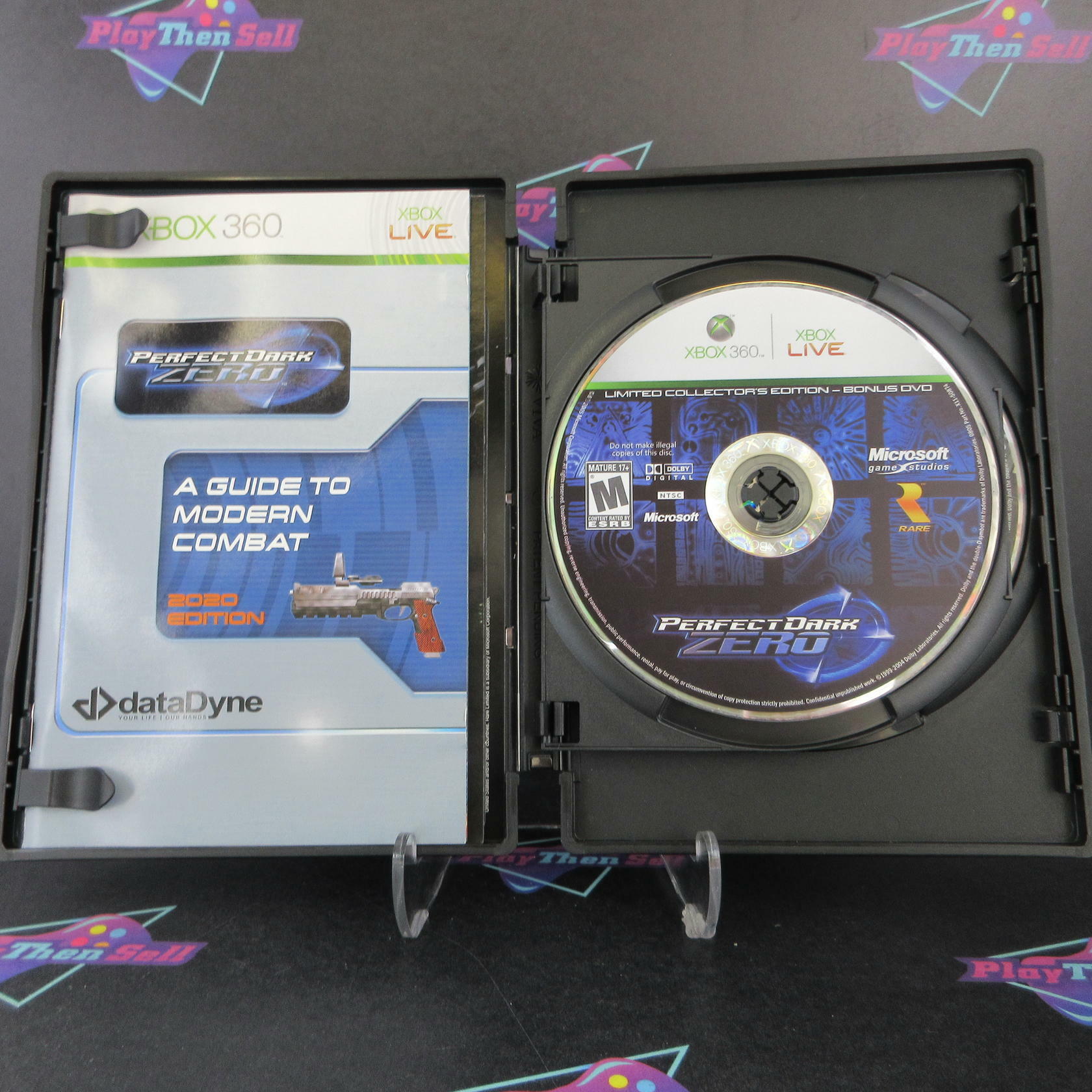 Perfect Dark Zero Xbox 360 Limited Collector's + Comic/Glyph/Sleeve - Excellent