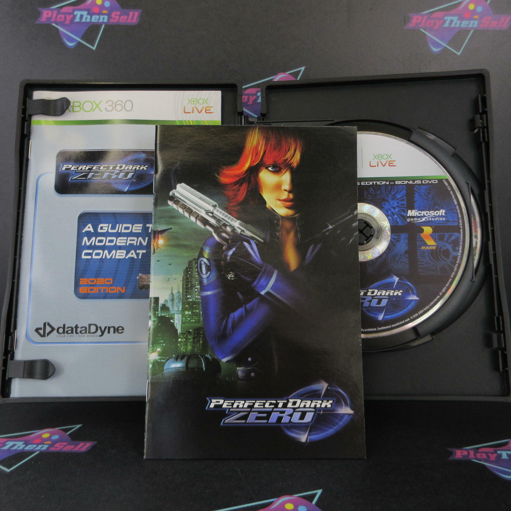 Perfect Dark Zero Xbox 360 Limited Collector's + Comic/Glyph/Sleeve - Excellent