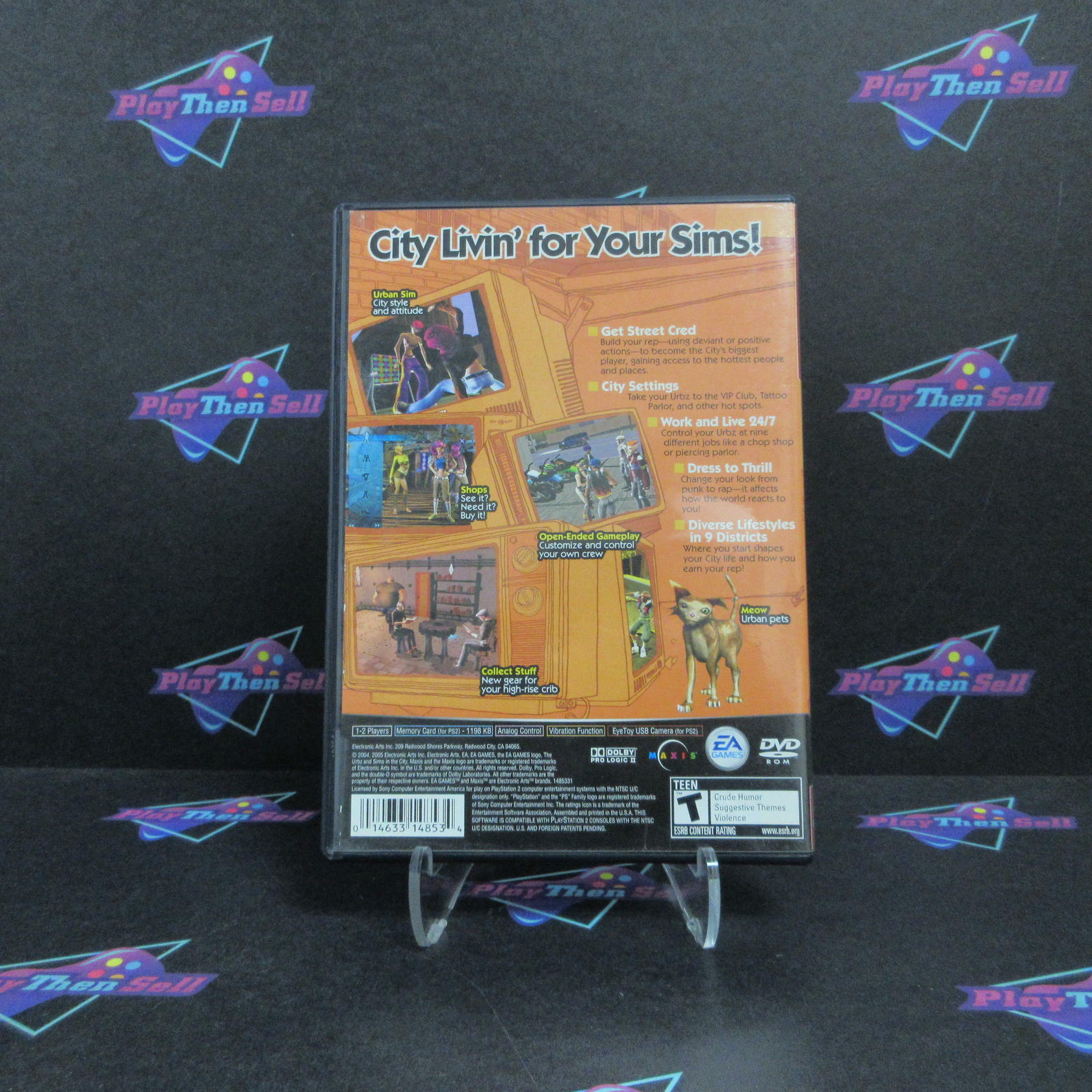 Urbz Sims In The City PS2 PlayStation 2 GH AD/NM - Very Good